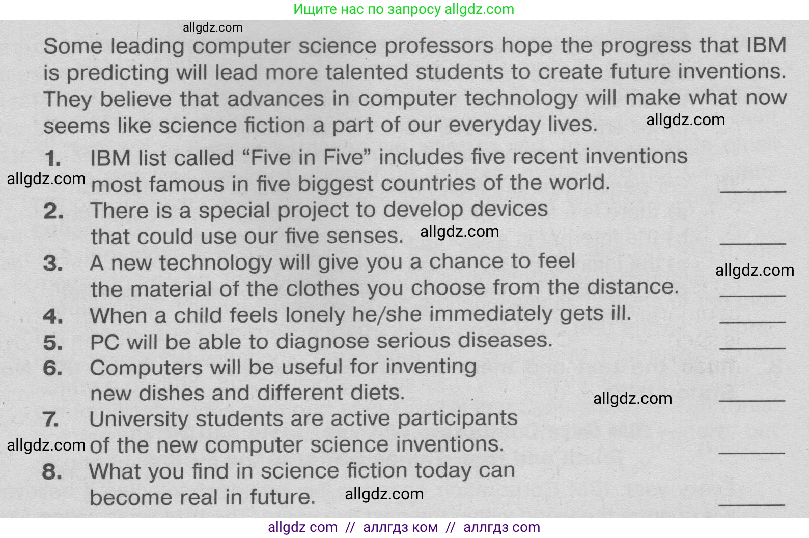 Английский язык (english), 9 класс Тренировочные упражнения в формате ОГЭ (ГИА), авторы: Ваулина Юлия Евгеньевна (Vaulina Julia), Подоляко Ольга Евгеньевна (Podolyako Olga), издательство Просвещение, Москва, 2015, страница 49, номер 3, Условие 2024 (продолжение 2)