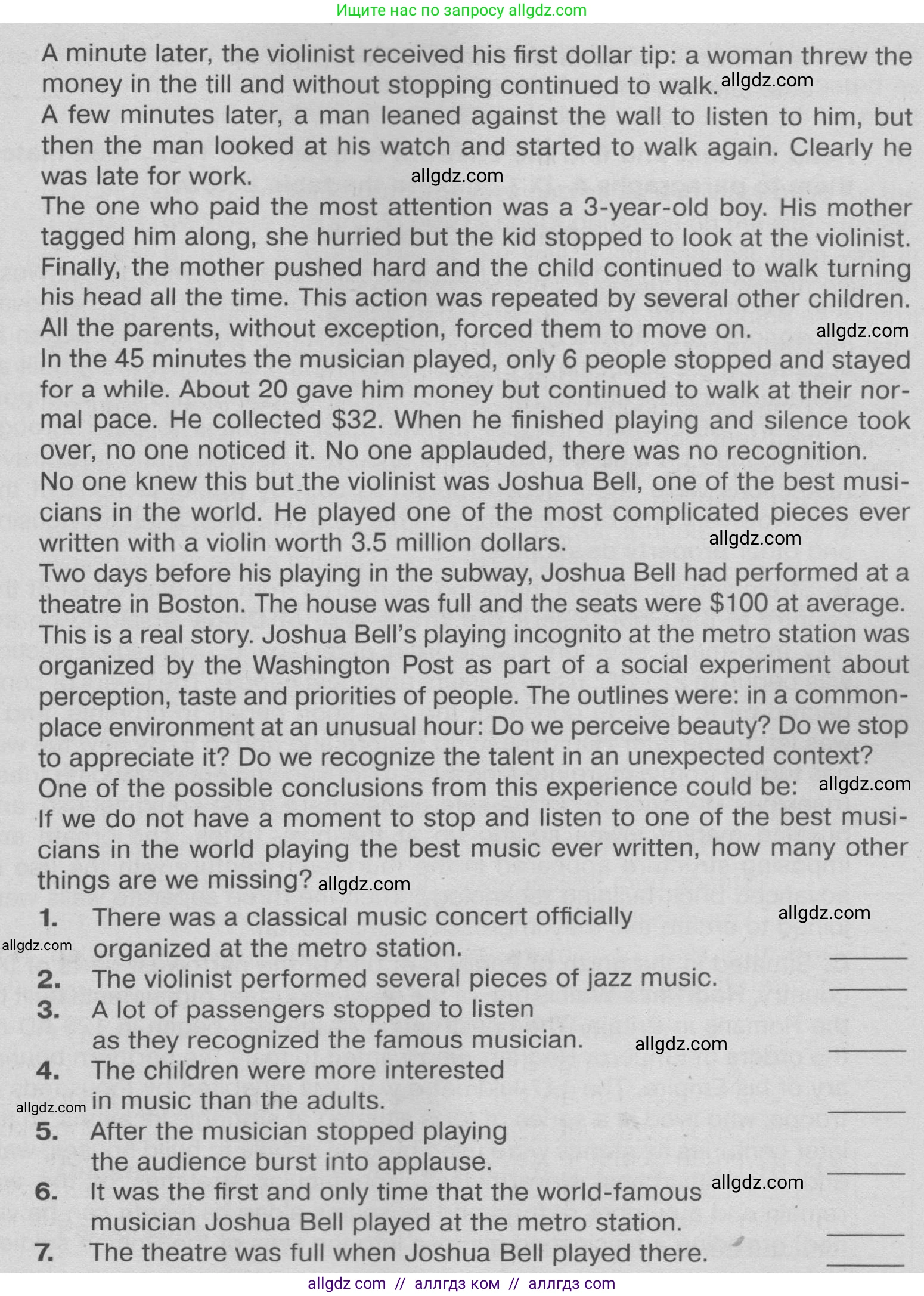 Английский язык (english), 9 класс Тренировочные упражнения в формате ОГЭ (ГИА), авторы: Ваулина Юлия Евгеньевна (Vaulina Julia), Подоляко Ольга Евгеньевна (Podolyako Olga), издательство Просвещение, Москва, 2015, страница 74, номер 3, Условие 2024 (продолжение 2)