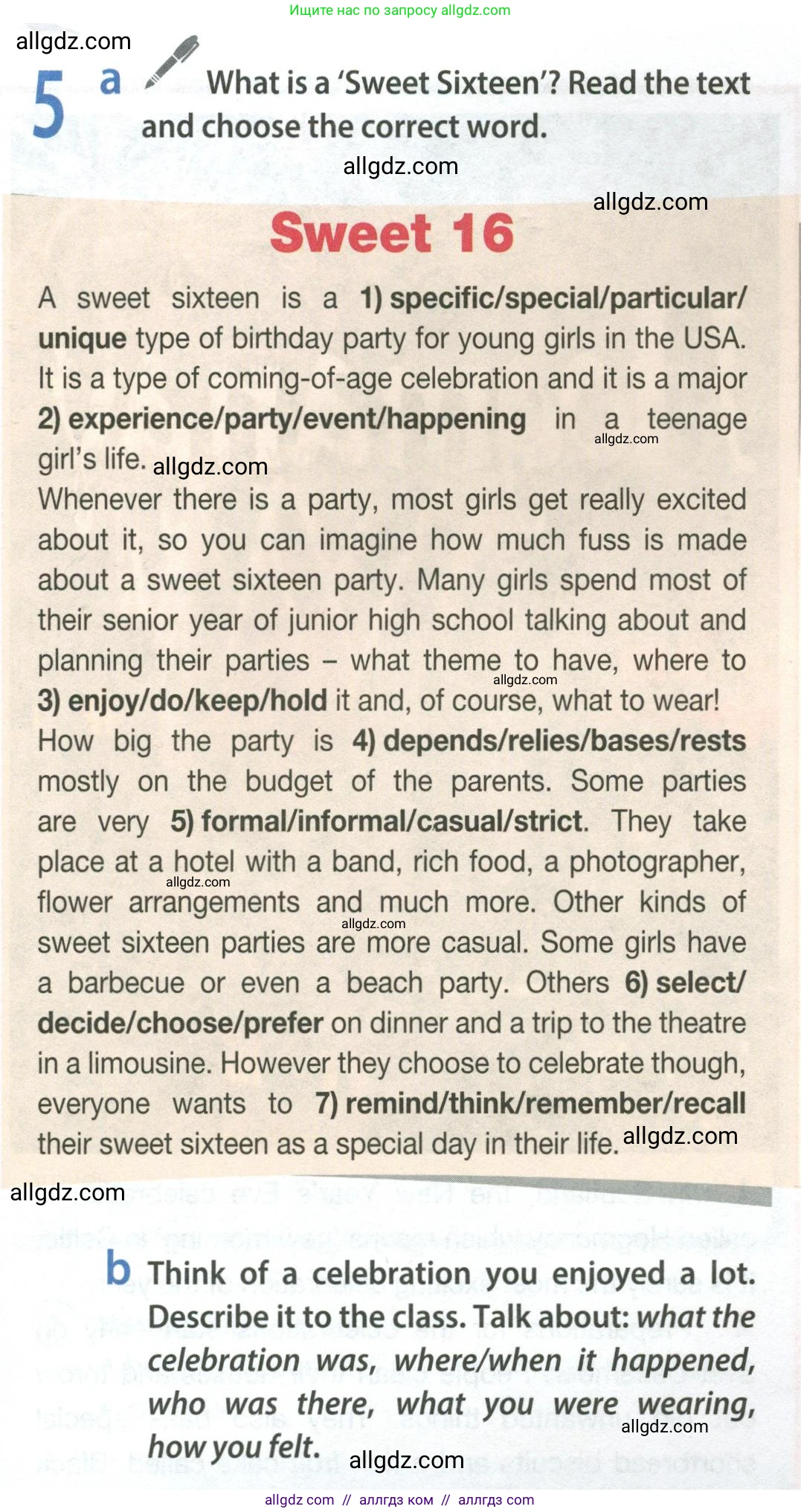 Английский язык (english), 9 класс Учебник (Student's book), авторы: Ваулина Юлия Евгеньевна (Vaulina Julia), Дули Дженни (Dooley Jenny), Подоляко Ольга Евгеньевна (Podolyako Olga), Эванс Вирджиния (Evans Virginia), издательство Просвещение, Москва, 2023, белого цвета, страница 17, номер 5, Условие 2023-2027