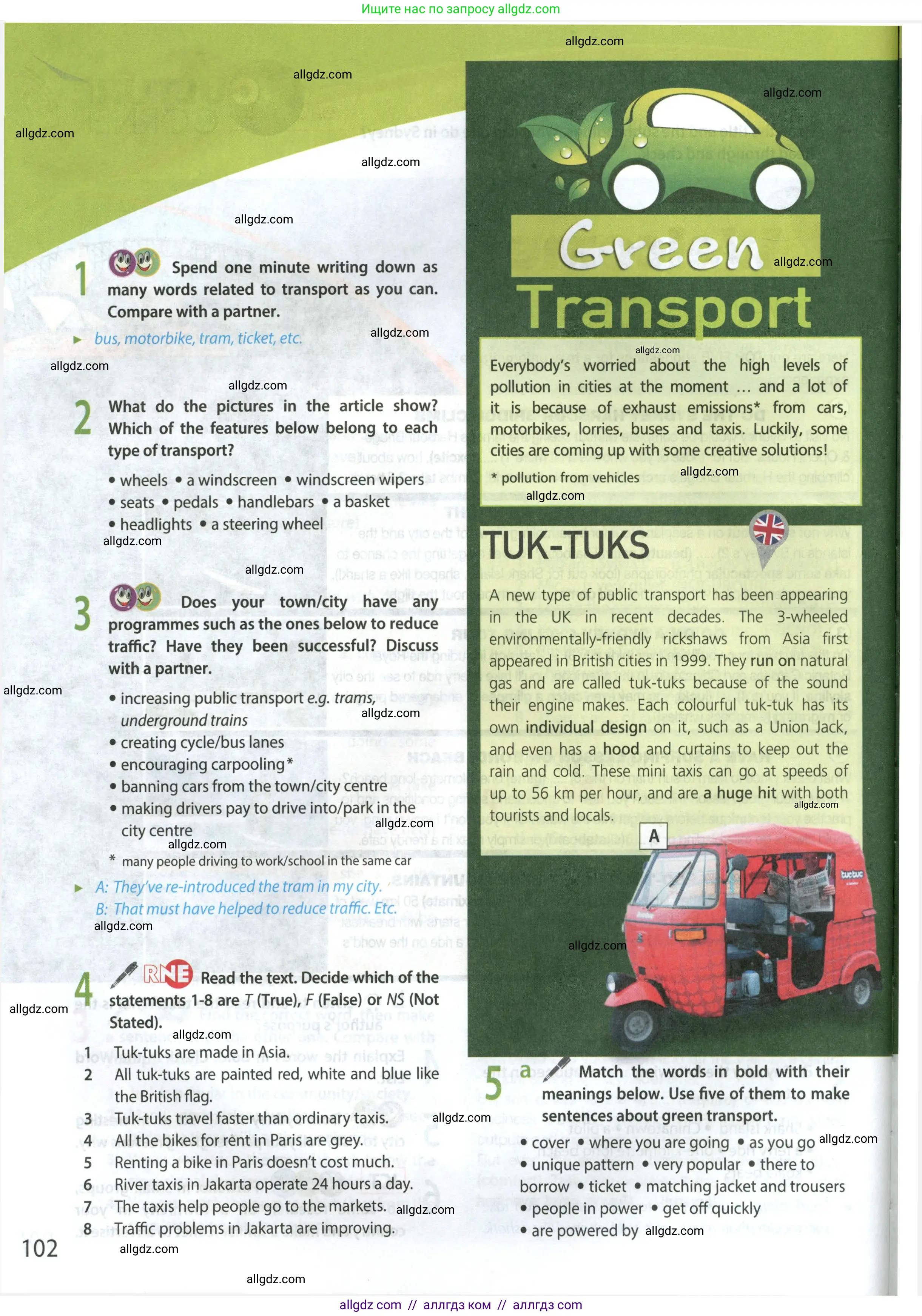 Английский язык (english), 9 класс Учебник (Student's book), авторы: Ваулина Юлия Евгеньевна (Vaulina Julia), Дули Дженни (Dooley Jenny), Подоляко Ольга Евгеньевна (Podolyako Olga), Эванс Вирджиния (Evans Virginia), издательство Просвещение, Москва, 2023, белого цвета, страница 102