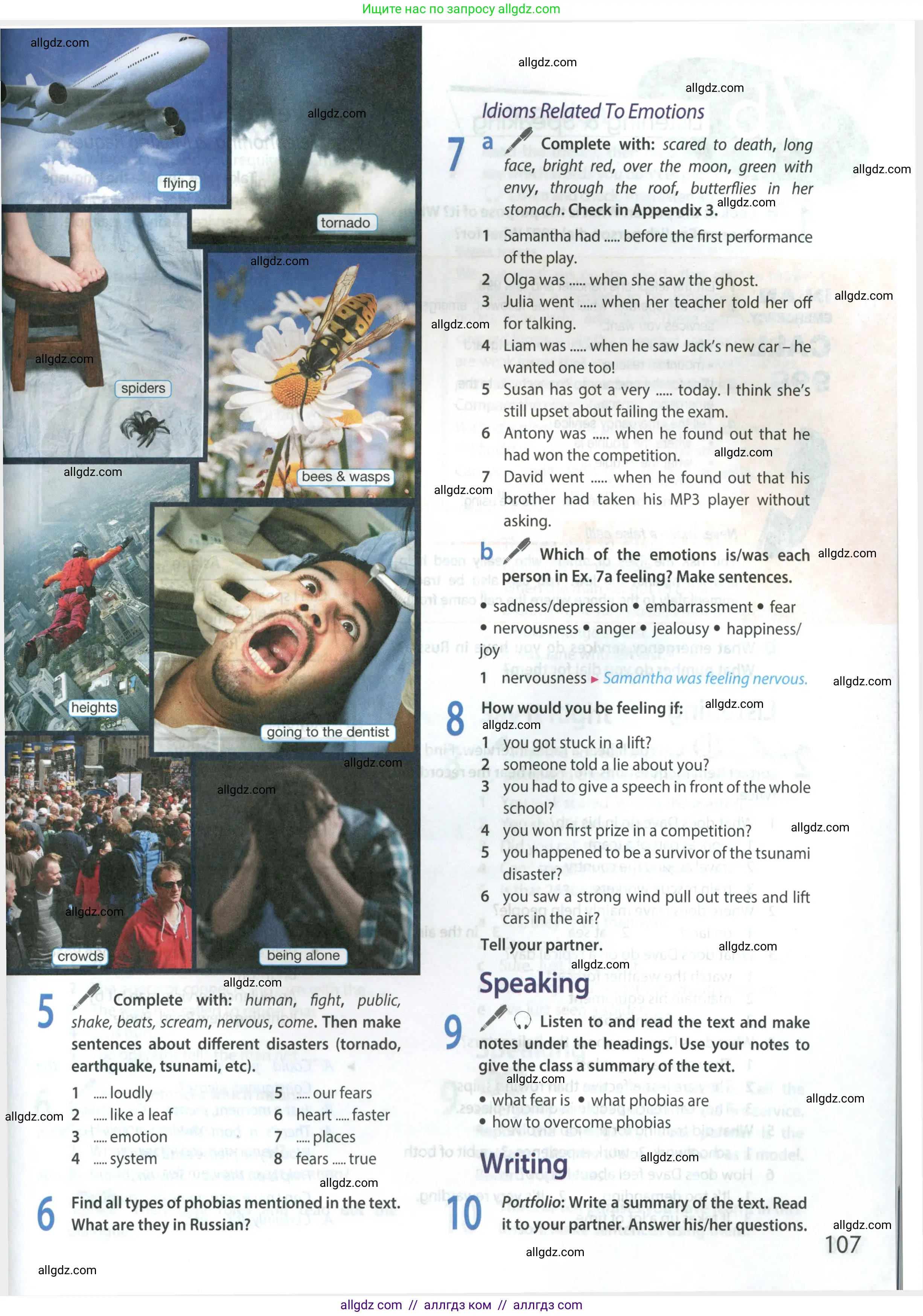 Английский язык (english), 9 класс Учебник (Student's book), авторы: Ваулина Юлия Евгеньевна (Vaulina Julia), Дули Дженни (Dooley Jenny), Подоляко Ольга Евгеньевна (Podolyako Olga), Эванс Вирджиния (Evans Virginia), издательство Просвещение, Москва, 2023, белого цвета, страница 107