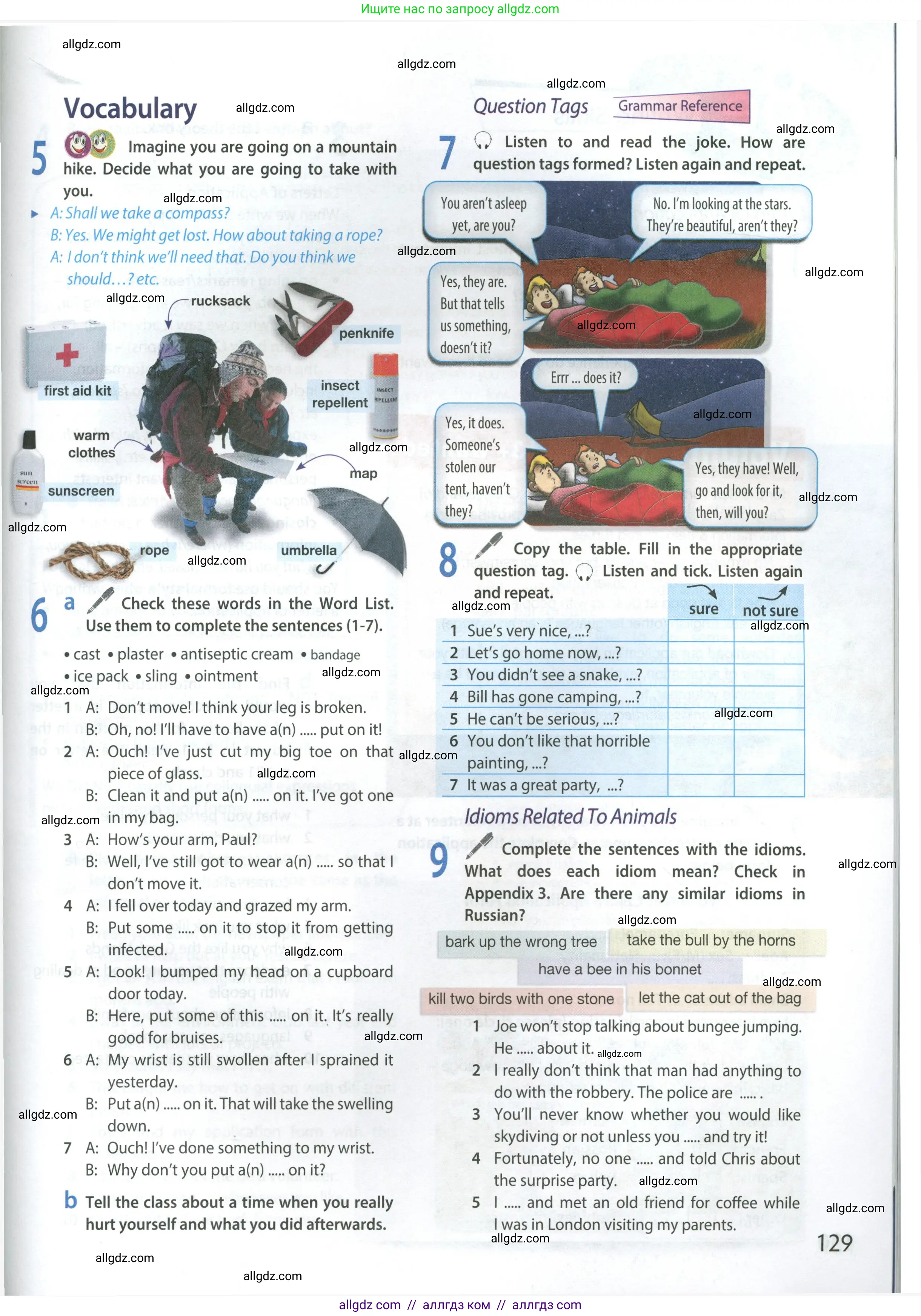 Английский язык (english), 9 класс Учебник (Student's book), авторы: Ваулина Юлия Евгеньевна (Vaulina Julia), Дули Дженни (Dooley Jenny), Подоляко Ольга Евгеньевна (Podolyako Olga), Эванс Вирджиния (Evans Virginia), издательство Просвещение, Москва, 2023, белого цвета, страница 129