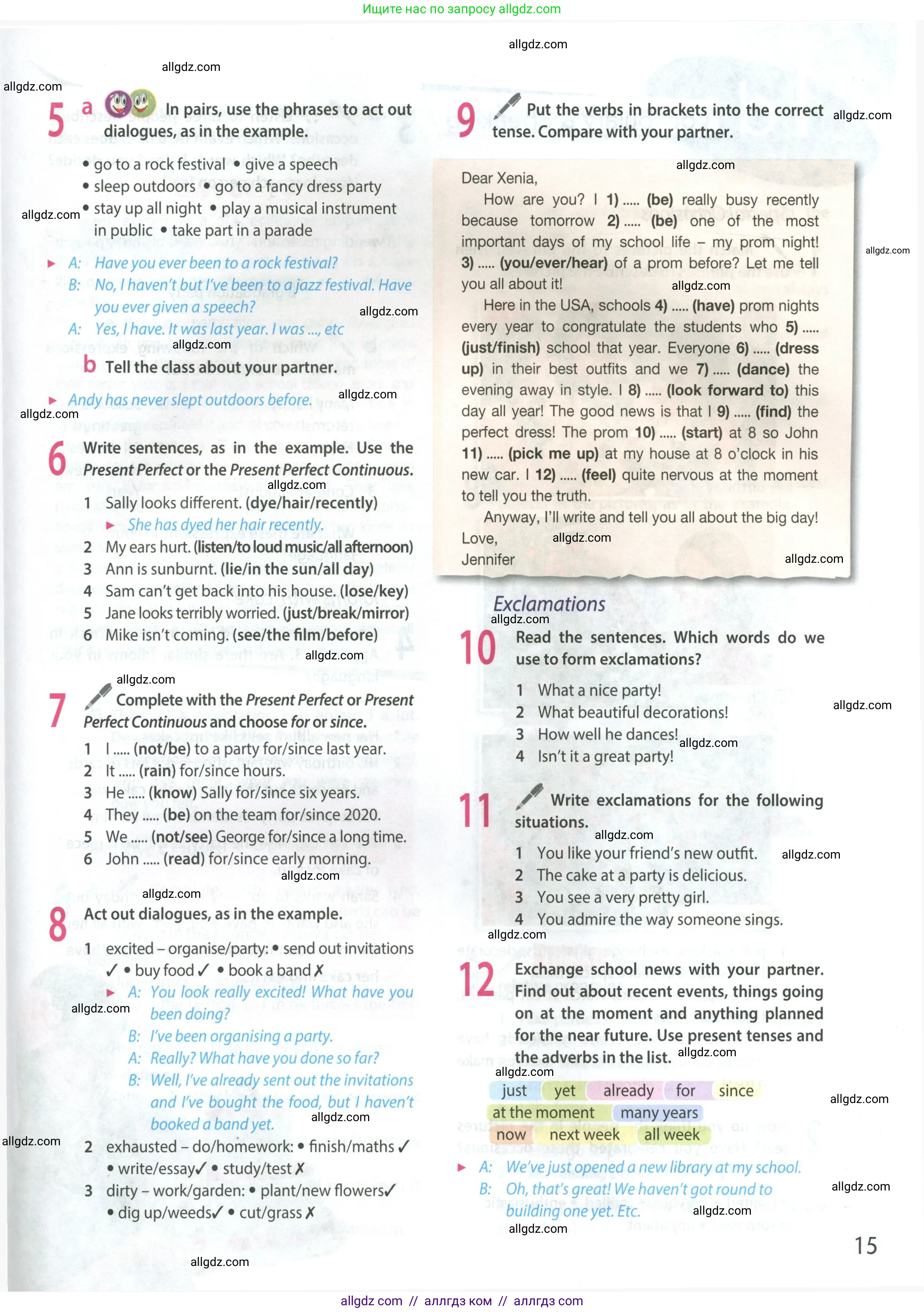 Английский язык (english), 9 класс Учебник (Student's book), авторы: Ваулина Юлия Евгеньевна (Vaulina Julia), Дули Дженни (Dooley Jenny), Подоляко Ольга Евгеньевна (Podolyako Olga), Эванс Вирджиния (Evans Virginia), издательство Просвещение, Москва, 2023, белого цвета, страница 15