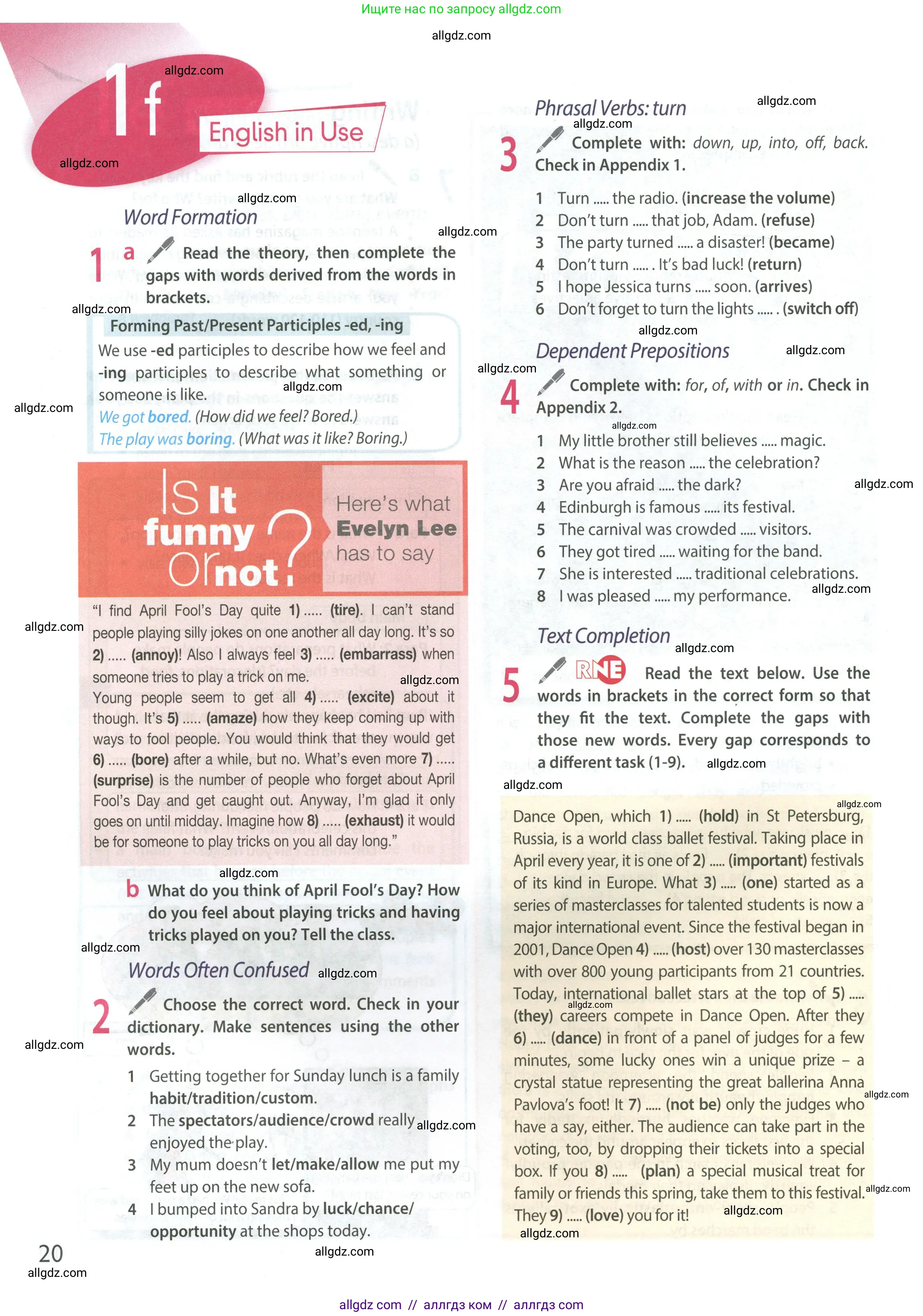 Английский язык (english), 9 класс Учебник (Student's book), авторы: Ваулина Юлия Евгеньевна (Vaulina Julia), Дули Дженни (Dooley Jenny), Подоляко Ольга Евгеньевна (Podolyako Olga), Эванс Вирджиния (Evans Virginia), издательство Просвещение, Москва, 2023, белого цвета, страница 20