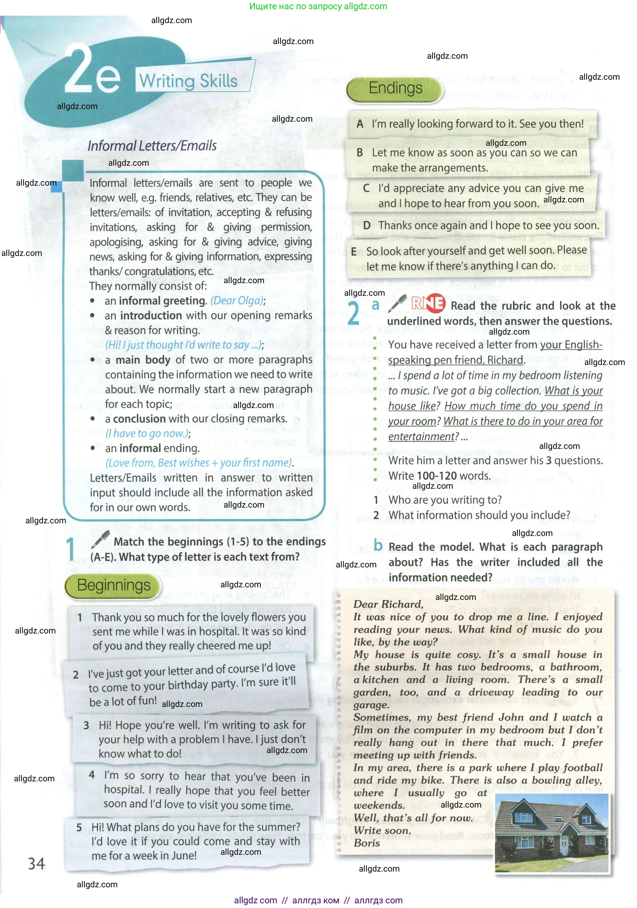 Английский язык (english), 9 класс Учебник (Student's book), авторы: Ваулина Юлия Евгеньевна (Vaulina Julia), Дули Дженни (Dooley Jenny), Подоляко Ольга Евгеньевна (Podolyako Olga), Эванс Вирджиния (Evans Virginia), издательство Просвещение, Москва, 2023, белого цвета, страница 34