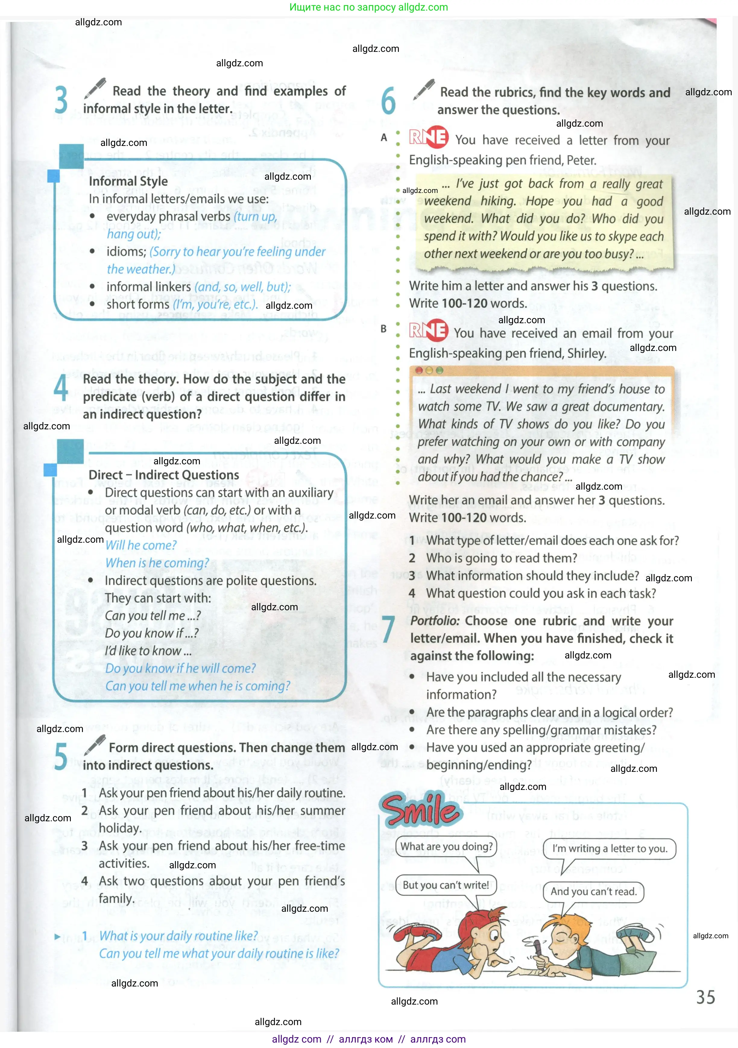 Английский язык (english), 9 класс Учебник (Student's book), авторы: Ваулина Юлия Евгеньевна (Vaulina Julia), Дули Дженни (Dooley Jenny), Подоляко Ольга Евгеньевна (Podolyako Olga), Эванс Вирджиния (Evans Virginia), издательство Просвещение, Москва, 2023, белого цвета, страница 35