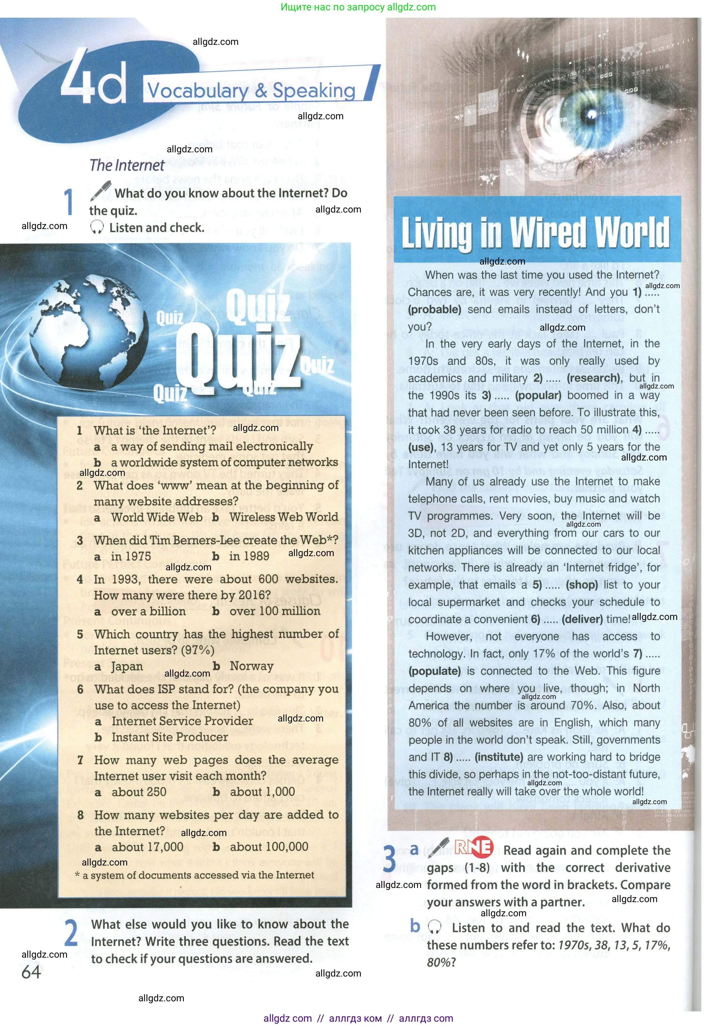 Английский язык (english), 9 класс Учебник (Student's book), авторы: Ваулина Юлия Евгеньевна (Vaulina Julia), Дули Дженни (Dooley Jenny), Подоляко Ольга Евгеньевна (Podolyako Olga), Эванс Вирджиния (Evans Virginia), издательство Просвещение, Москва, 2023, белого цвета, страница 64