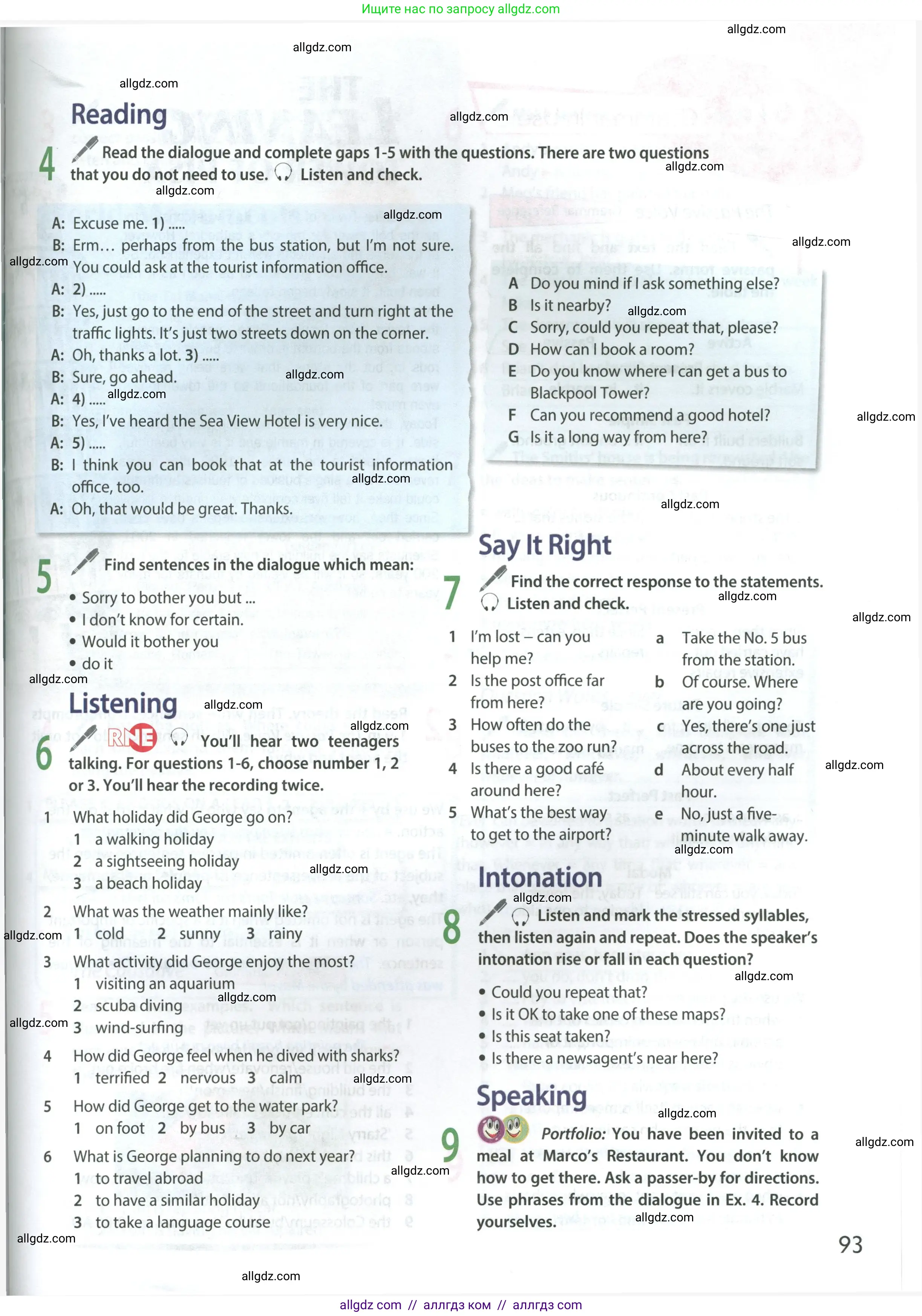 Английский язык (english), 9 класс Учебник (Student's book), авторы: Ваулина Юлия Евгеньевна (Vaulina Julia), Дули Дженни (Dooley Jenny), Подоляко Ольга Евгеньевна (Podolyako Olga), Эванс Вирджиния (Evans Virginia), издательство Просвещение, Москва, 2023, белого цвета, страница 93