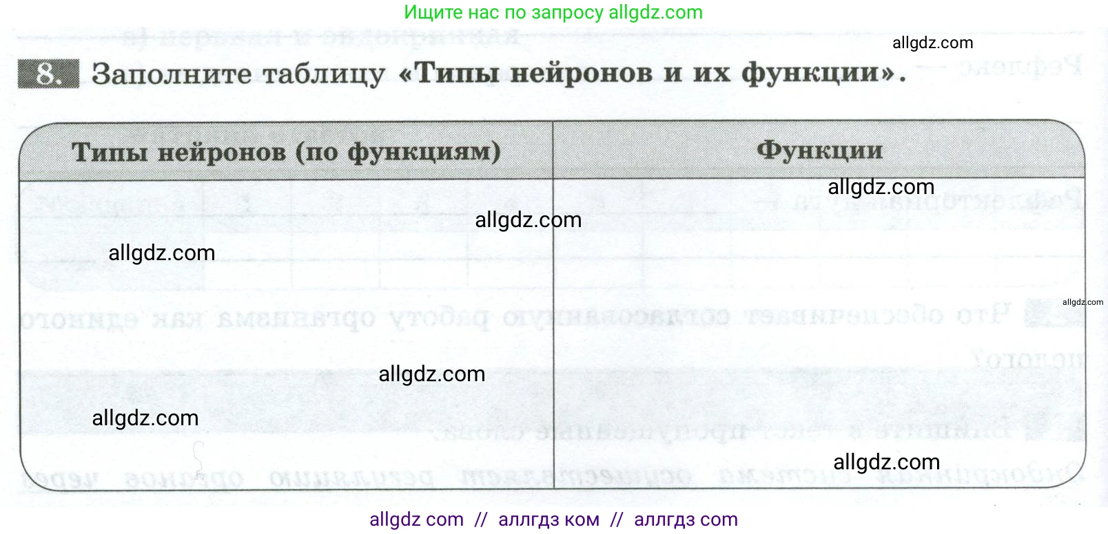Биология, 9 класс рабочая тетрадь, авторы: Пасечник Владимир Васильевич, Швецов Глеб Геннадьевич, издательство Просвещение, Москва, 2023, розового цвета, страница 26, номер 8, Условие