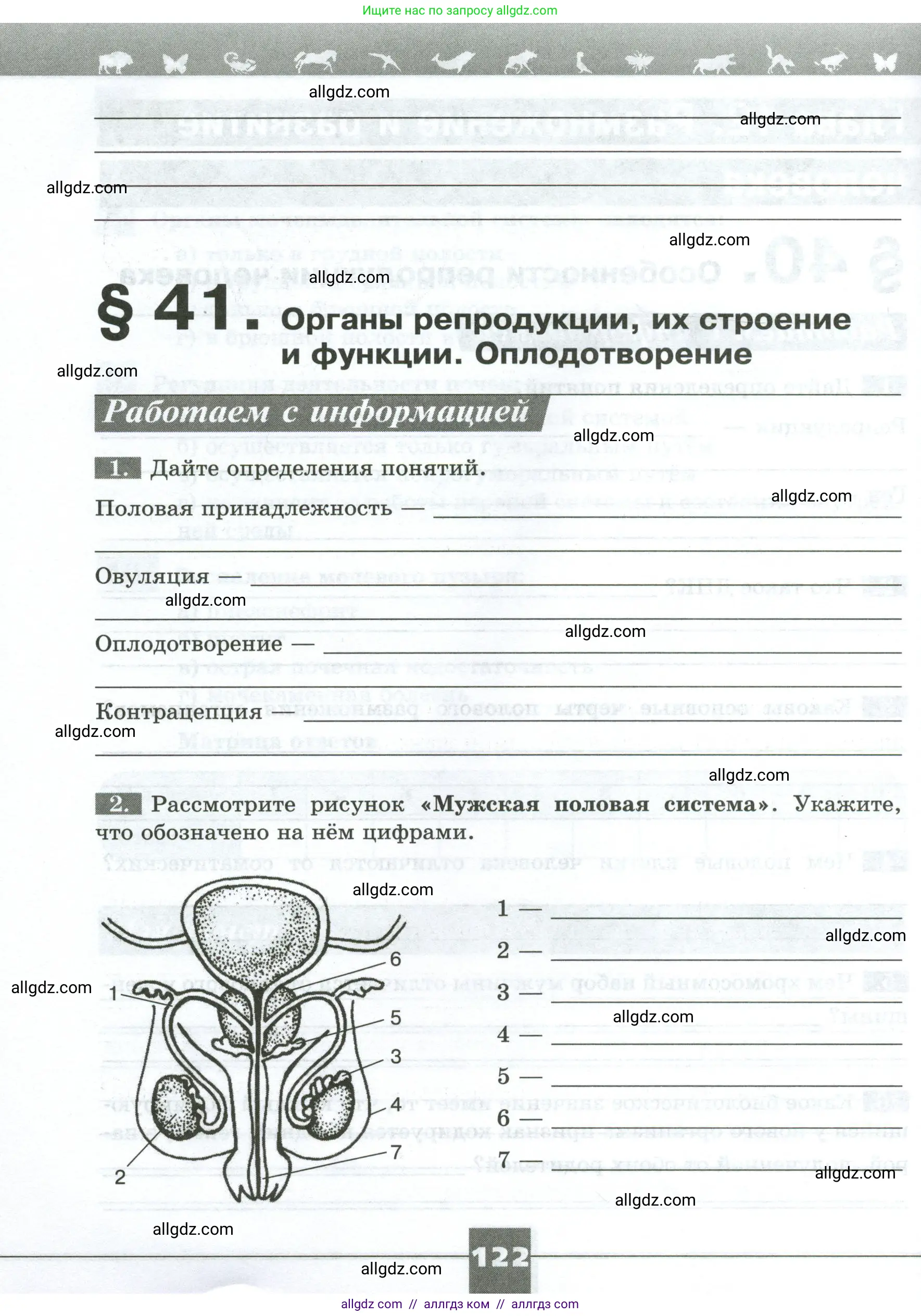 Биология, 9 класс рабочая тетрадь, авторы: Пасечник Владимир Васильевич, Швецов Глеб Геннадьевич, издательство Просвещение, Москва, 2023, розового цвета, страница 122