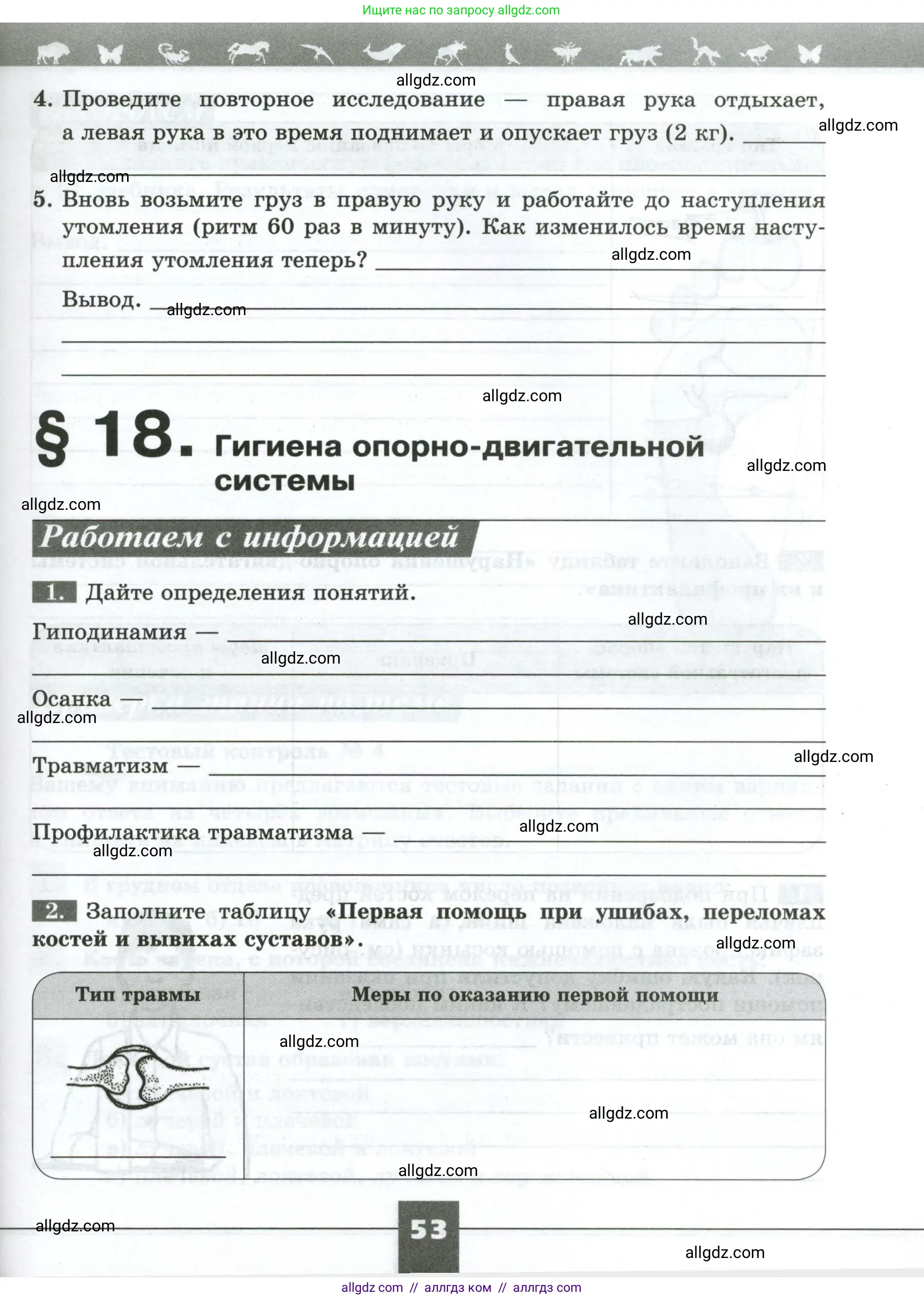 Биология, 9 класс рабочая тетрадь, авторы: Пасечник Владимир Васильевич, Швецов Глеб Геннадьевич, издательство Просвещение, Москва, 2023, розового цвета, страница 53