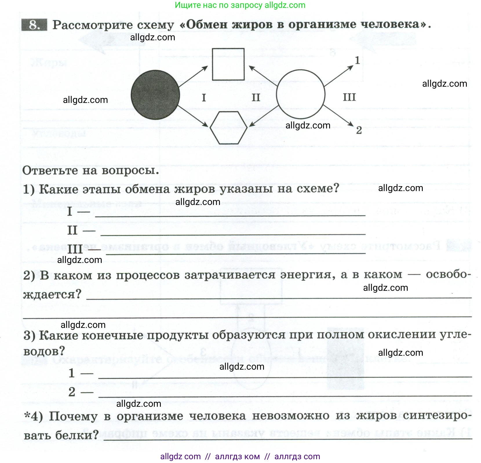 Биология, 9 класс рабочая тетрадь, авторы: Пасечник Владимир Васильевич, Швецов Глеб Геннадьевич, издательство Просвещение, Москва, 2023, розового цвета, страница 100, номер 8, Условие