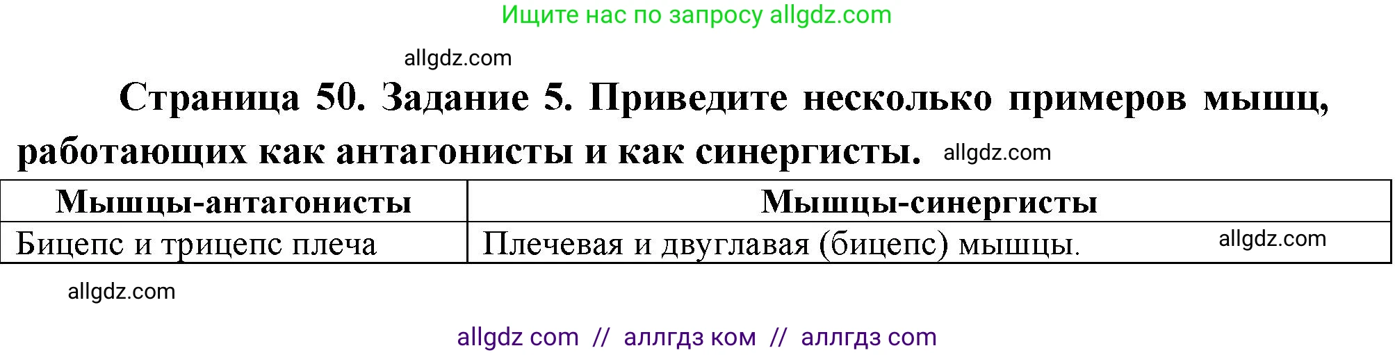 Биология, 9 класс рабочая тетрадь, авторы: Пасечник Владимир Васильевич, Швецов Глеб Геннадьевич, издательство Просвещение, Москва, 2023, розового цвета, страница 50, номер 5, Решение