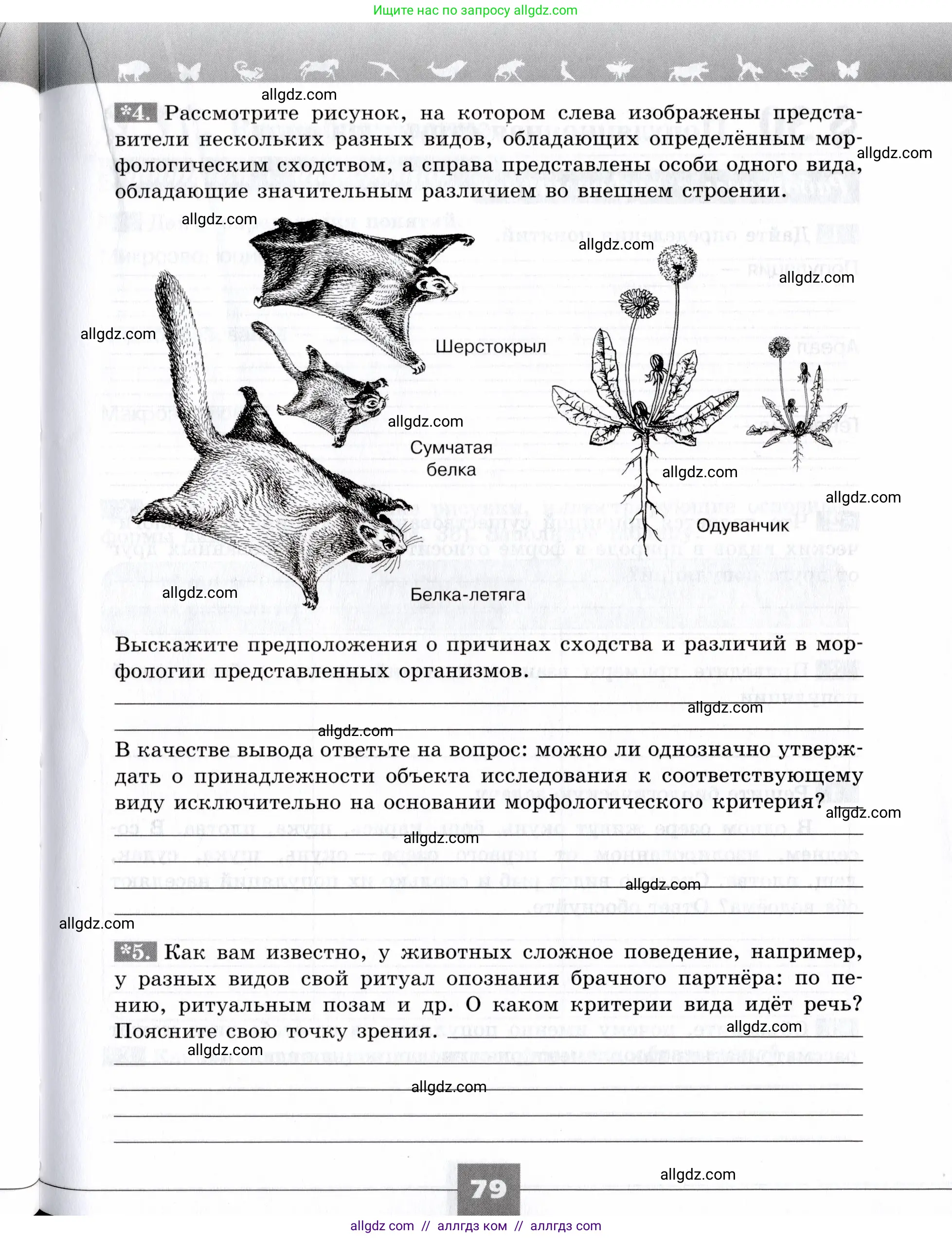 Биология, 9 класс рабочая тетрадь, авторы: Пасечник Владимир Васильевич, Швецов Глеб Геннадьевич, издательство Просвещение, Москва, 2019, страница 79