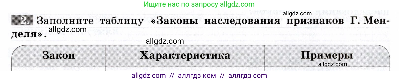 Биология, 9 класс рабочая тетрадь, авторы: Пасечник Владимир Васильевич, Швецов Глеб Геннадьевич, издательство Просвещение, Москва, 2019, страница 46, номер 2, Условие