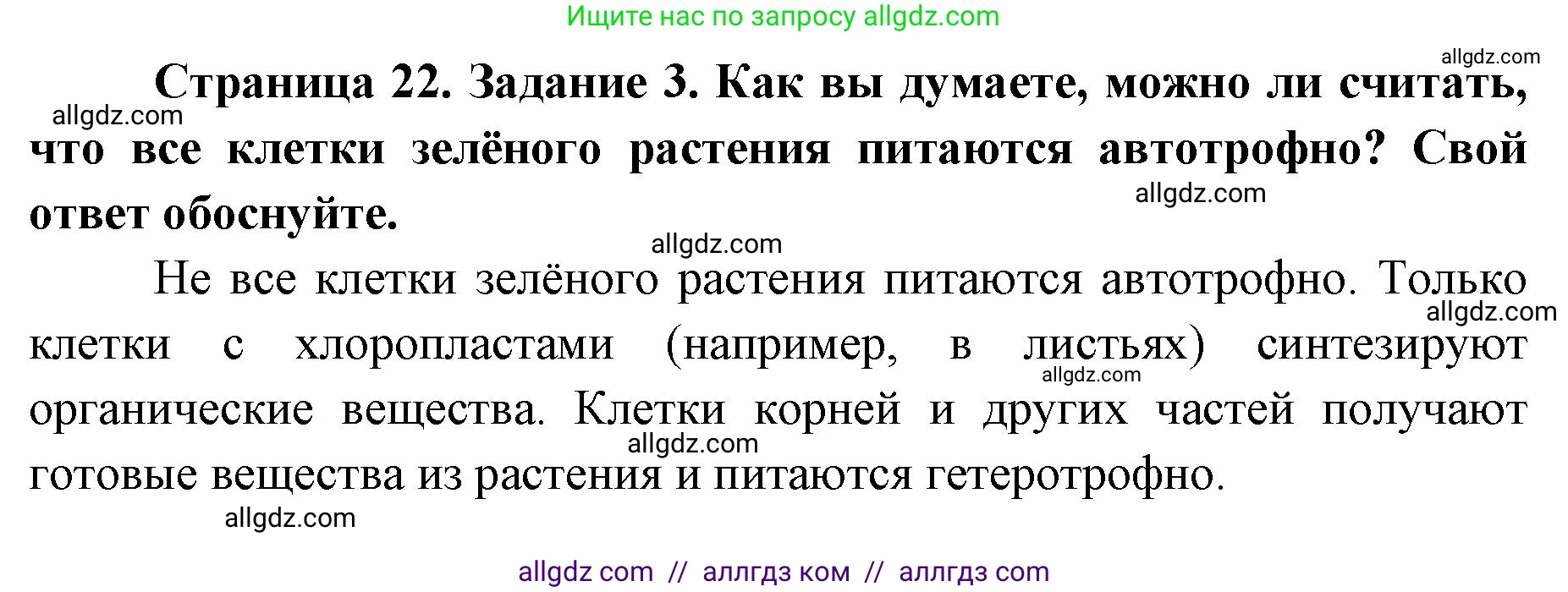 Биология, 9 класс рабочая тетрадь, авторы: Пасечник Владимир Васильевич, Швецов Глеб Геннадьевич, издательство Просвещение, Москва, 2019, страница 22, номер 3, Решение