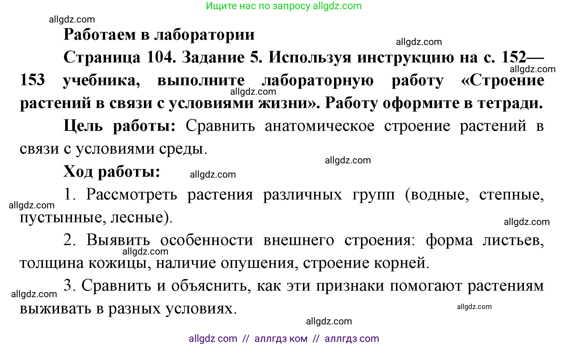 Биология, 9 класс рабочая тетрадь, авторы: Пасечник Владимир Васильевич, Швецов Глеб Геннадьевич, издательство Просвещение, Москва, 2019, страница 104, номер 5, Решение