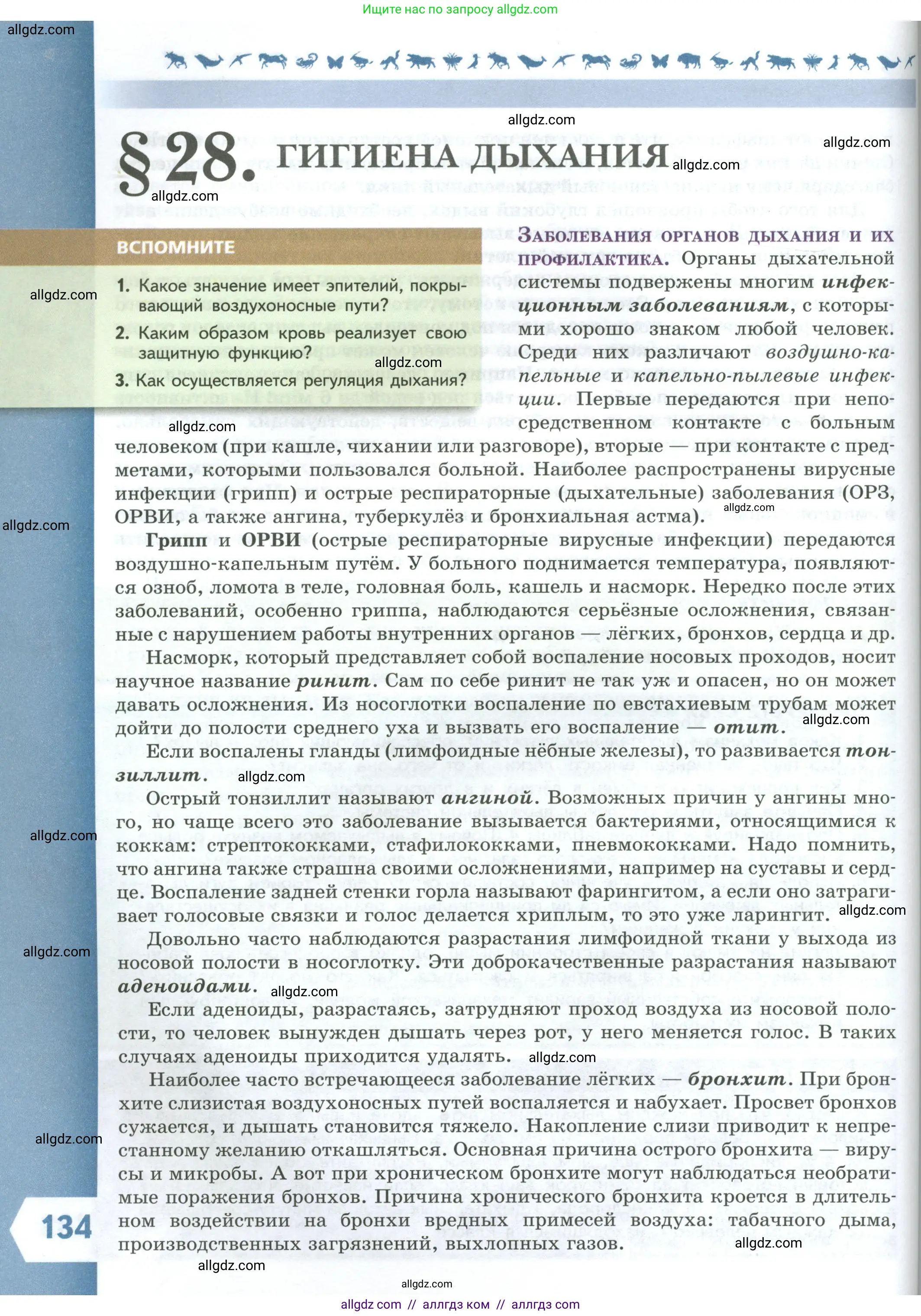 Биология, 9 класс Учебник, авторы: Пасечник Владимир Васильевич, Каменский Андрей Александрович, Швецов Глеб Геннадьевич, Гапонюк Зоя Георгиевна, издательство Просвещение, Москва, 2023, белого цвета, страница 134