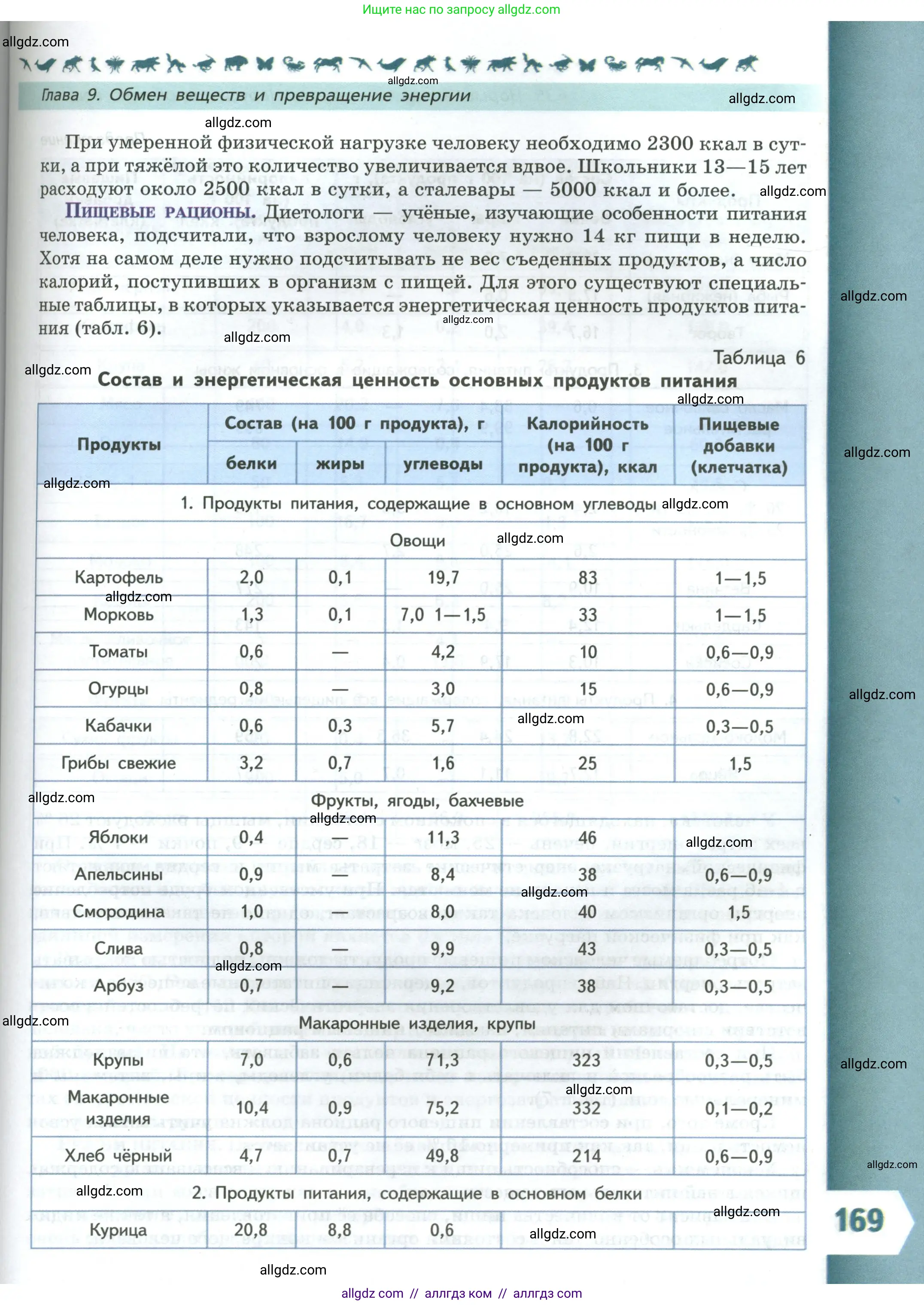 Биология, 9 класс Учебник, авторы: Пасечник Владимир Васильевич, Каменский Андрей Александрович, Швецов Глеб Геннадьевич, Гапонюк Зоя Георгиевна, издательство Просвещение, Москва, 2023, белого цвета, страница 169