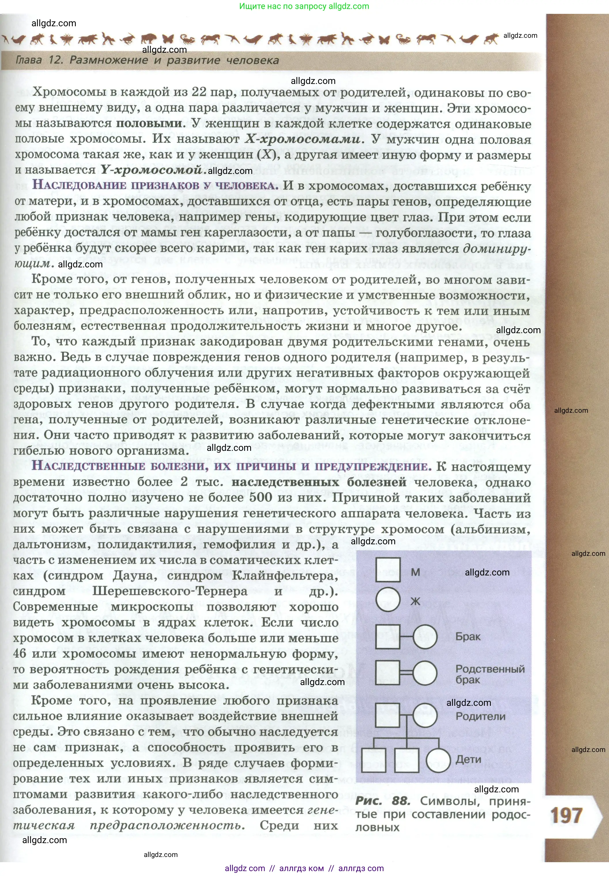Биология, 9 класс Учебник, авторы: Пасечник Владимир Васильевич, Каменский Андрей Александрович, Швецов Глеб Геннадьевич, Гапонюк Зоя Георгиевна, издательство Просвещение, Москва, 2023, белого цвета, страница 197