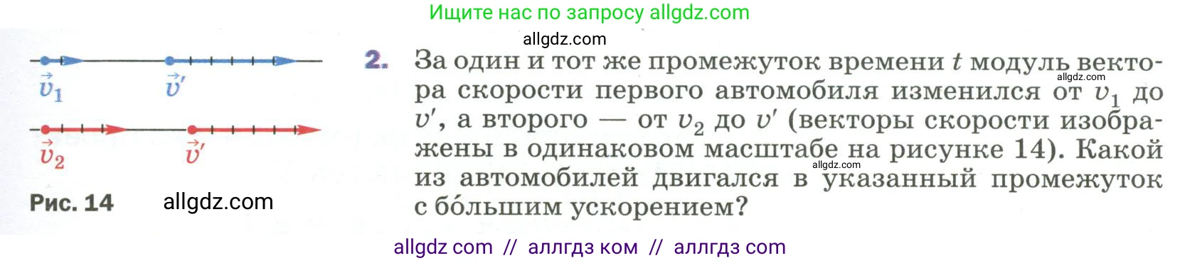 Физика, 9 класс Учебник, авторы: Пёрышкин И М, Гутник Елена Моисеевна, Иванов Александр Иванович, Петрова Мария Арсеньевна, издательство Просвещение, Москва, 2023, белого цвета, страница 27, номер 2, Условие