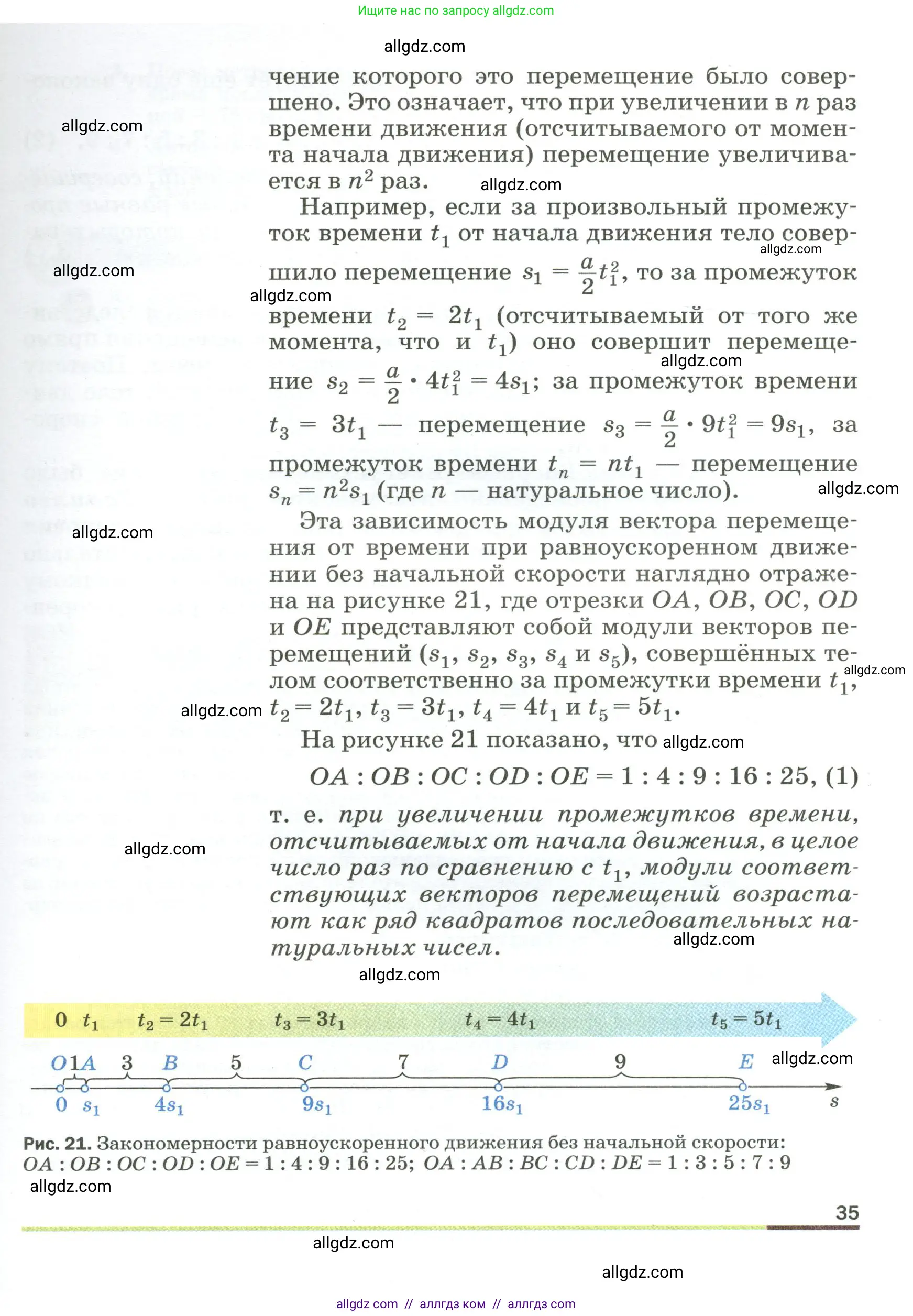 Физика, 9 класс Учебник, авторы: Пёрышкин И М, Гутник Елена Моисеевна, Иванов Александр Иванович, Петрова Мария Арсеньевна, издательство Просвещение, Москва, 2023, белого цвета, страница 35