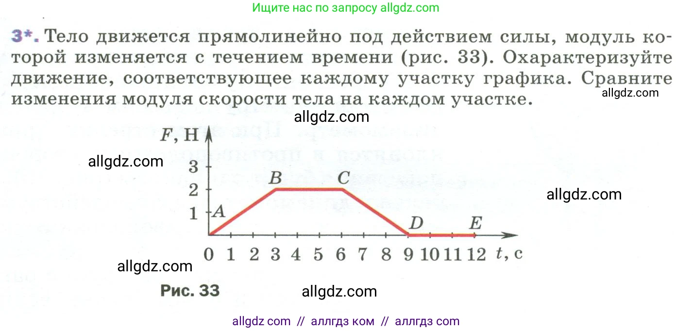 Физика, 9 класс Учебник, авторы: Пёрышкин И М, Гутник Елена Моисеевна, Иванов Александр Иванович, Петрова Мария Арсеньевна, издательство Просвещение, Москва, 2023, белого цвета, страница 59, номер 3, Условие
