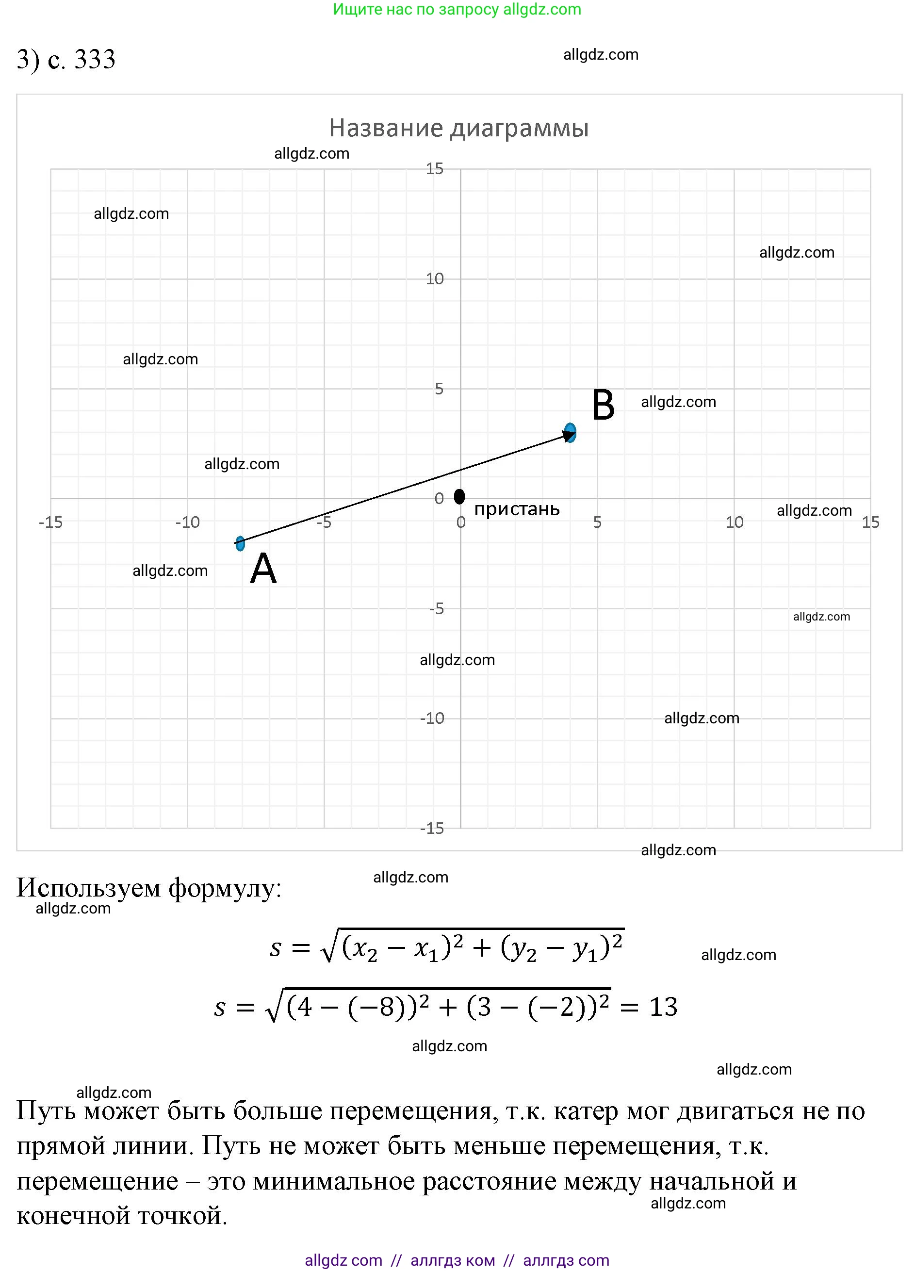 Физика, 9 класс Учебник, авторы: Пёрышкин И М, Гутник Елена Моисеевна, Иванов Александр Иванович, Петрова Мария Арсеньевна, издательство Просвещение, Москва, 2023, белого цвета, страница 333, номер 3, Решение
