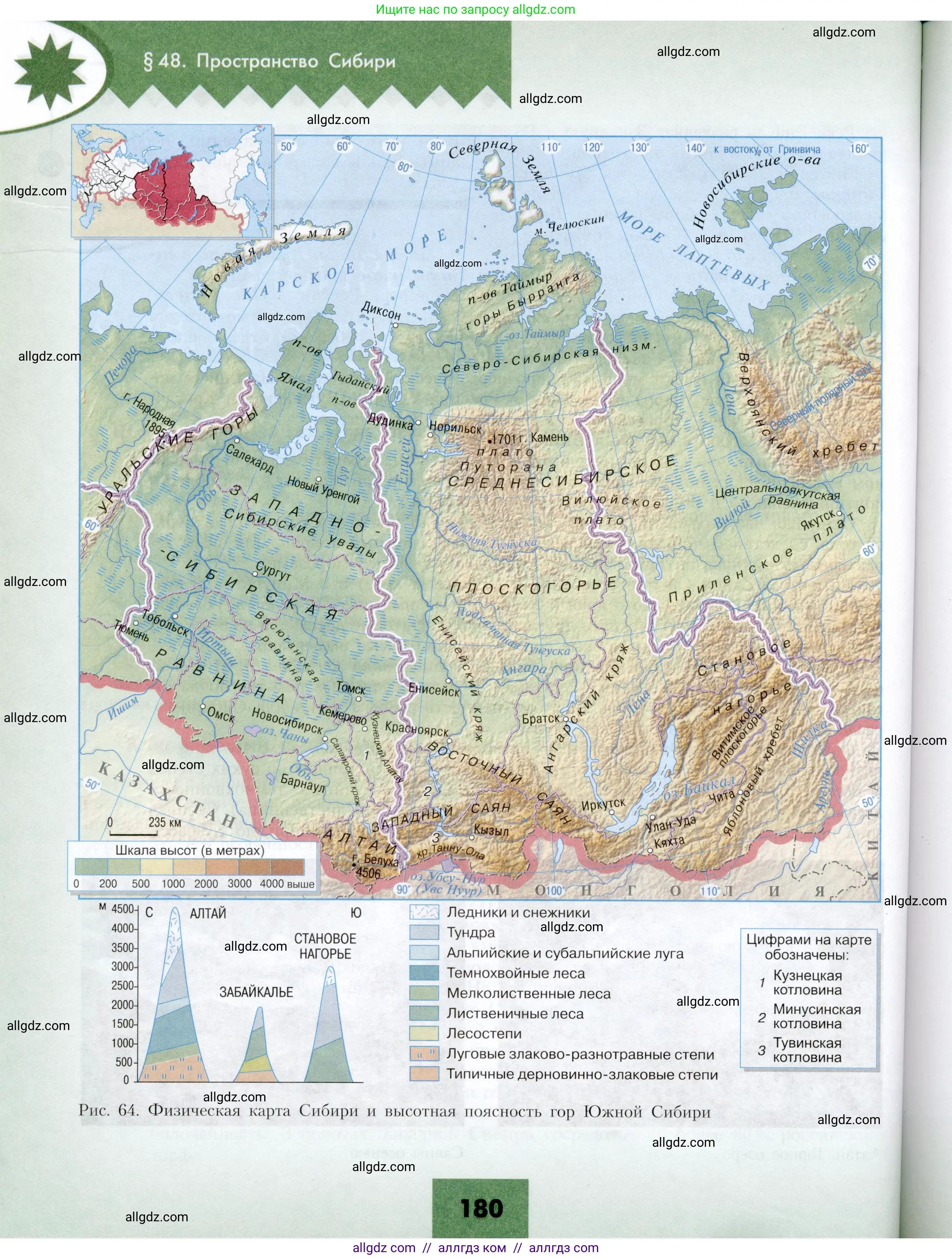 География, 9 класс Учебник, авторы: Алексеев Александр Иванович, Николина Вера Викторовна, Липкина Елена Карловна, Болысов Сергей Иванович, Кузнецова Галина Юрьевна, издательство Просвещение, Москва, 2023, жёлтого цвета, страница 180