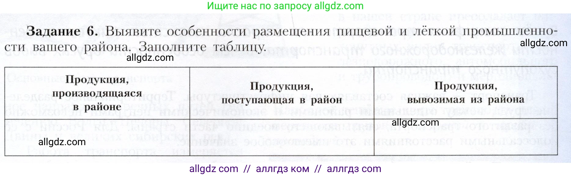 География, 9 класс Учебник, авторы: Алексеев Александр Иванович, Николина Вера Викторовна, Липкина Елена Карловна, Болысов Сергей Иванович, Кузнецова Галина Юрьевна, издательство Просвещение, Москва, 2023, жёлтого цвета, страница 61, номер 6, Условие