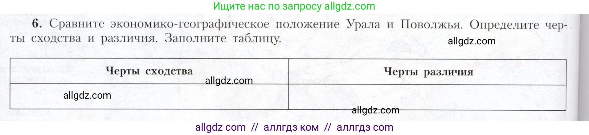География, 9 класс Учебник, авторы: Алексеев Александр Иванович, Николина Вера Викторовна, Липкина Елена Карловна, Болысов Сергей Иванович, Кузнецова Галина Юрьевна, издательство Просвещение, Москва, 2023, жёлтого цвета, страница 166, номер 6, Условие
