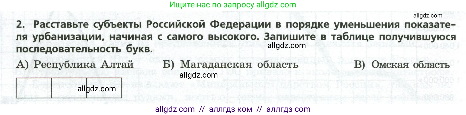 География, 9 класс Проверочные работы, авторы: Бондарева Мария Владимировна, Шидловский Игорь Михайлович, издательство Просвещение, Москва, 2023, жёлтого цвета, страница 32, номер 2, Условие