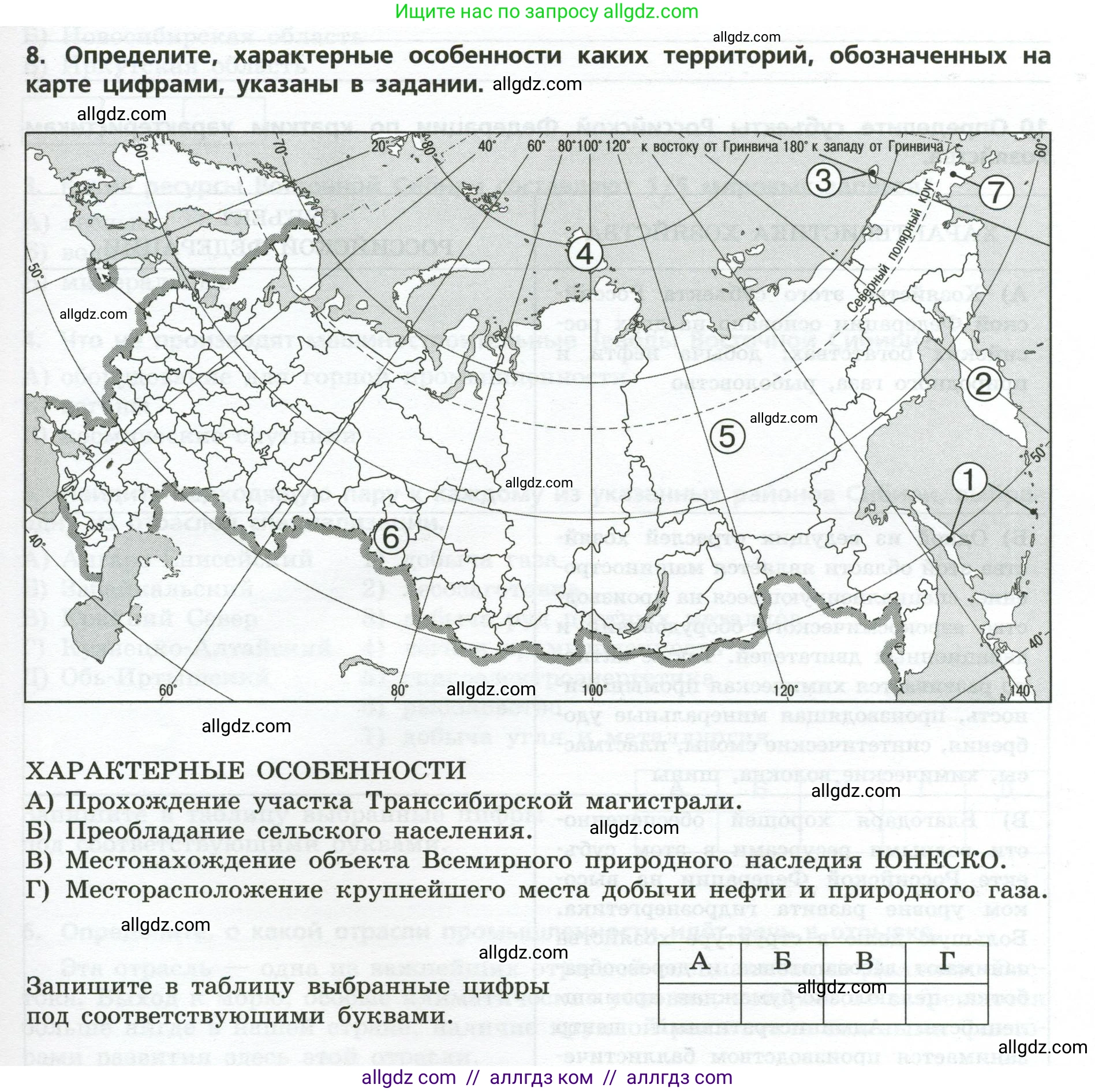 География, 9 класс Проверочные работы, авторы: Бондарева Мария Владимировна, Шидловский Игорь Михайлович, издательство Просвещение, Москва, 2023, жёлтого цвета, страница 33, номер 8, Условие
