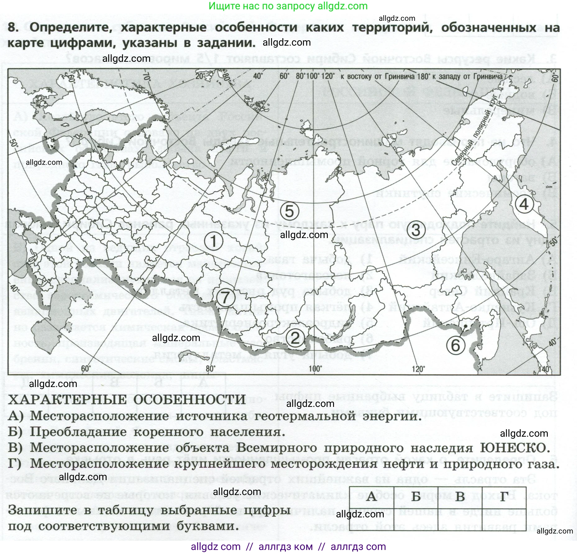 География, 9 класс Проверочные работы, авторы: Бондарева Мария Владимировна, Шидловский Игорь Михайлович, издательство Просвещение, Москва, 2023, жёлтого цвета, страница 36, номер 8, Условие