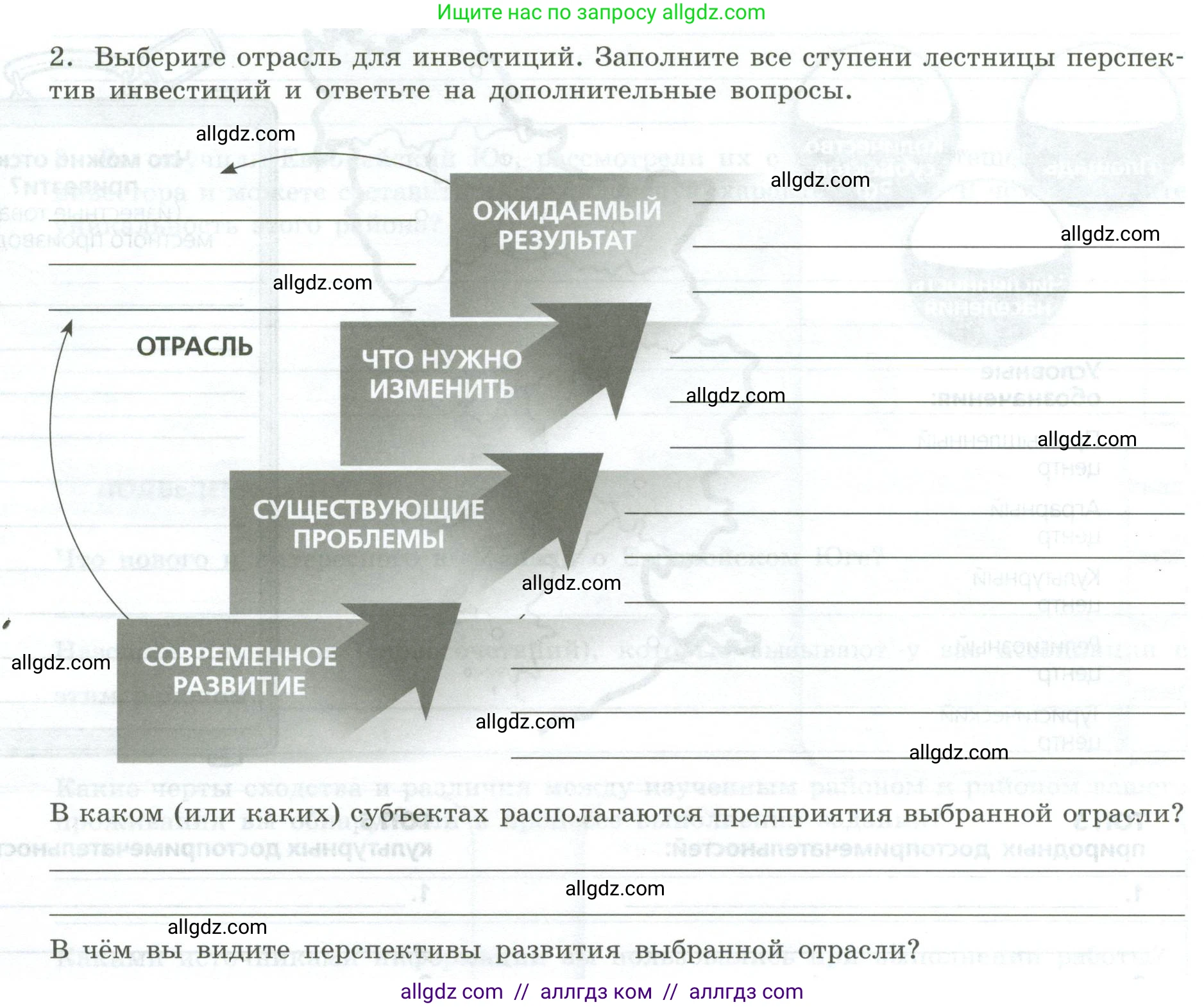 География, 9 класс Практические работы, автор: Дубинина Софья Петровна, издательство Просвещение, Москва, 2023, жёлтого цвета, страница 50, номер 2, Условие