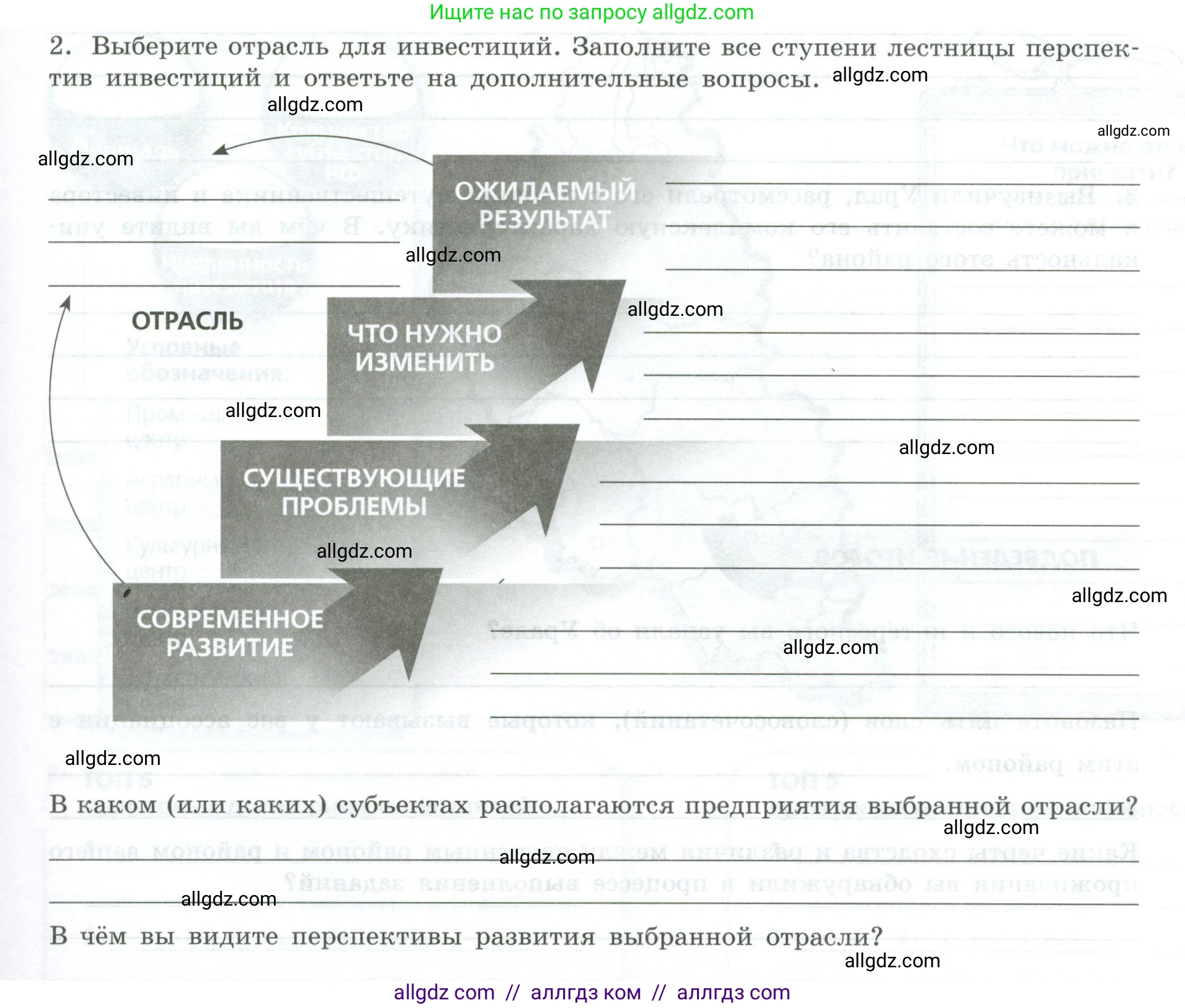 География, 9 класс Практические работы, автор: Дубинина Софья Петровна, издательство Просвещение, Москва, 2023, жёлтого цвета, страница 53, номер 2, Условие