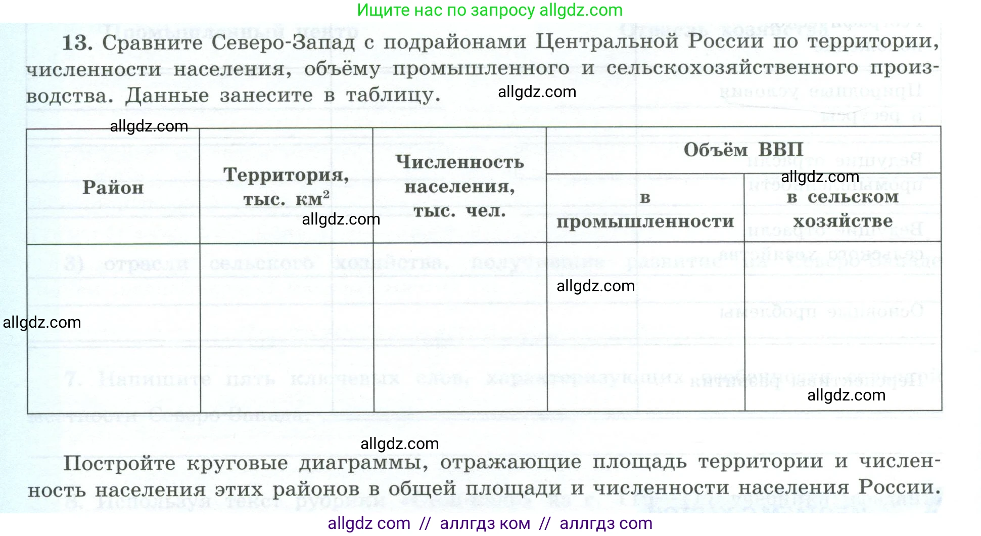 География, 9 класс Мой тренажёр, автор: Николина Вера Викторовна, издательство Просвещение, Москва, 2023, жёлтого цвета, страница 32, номер 13, Условие