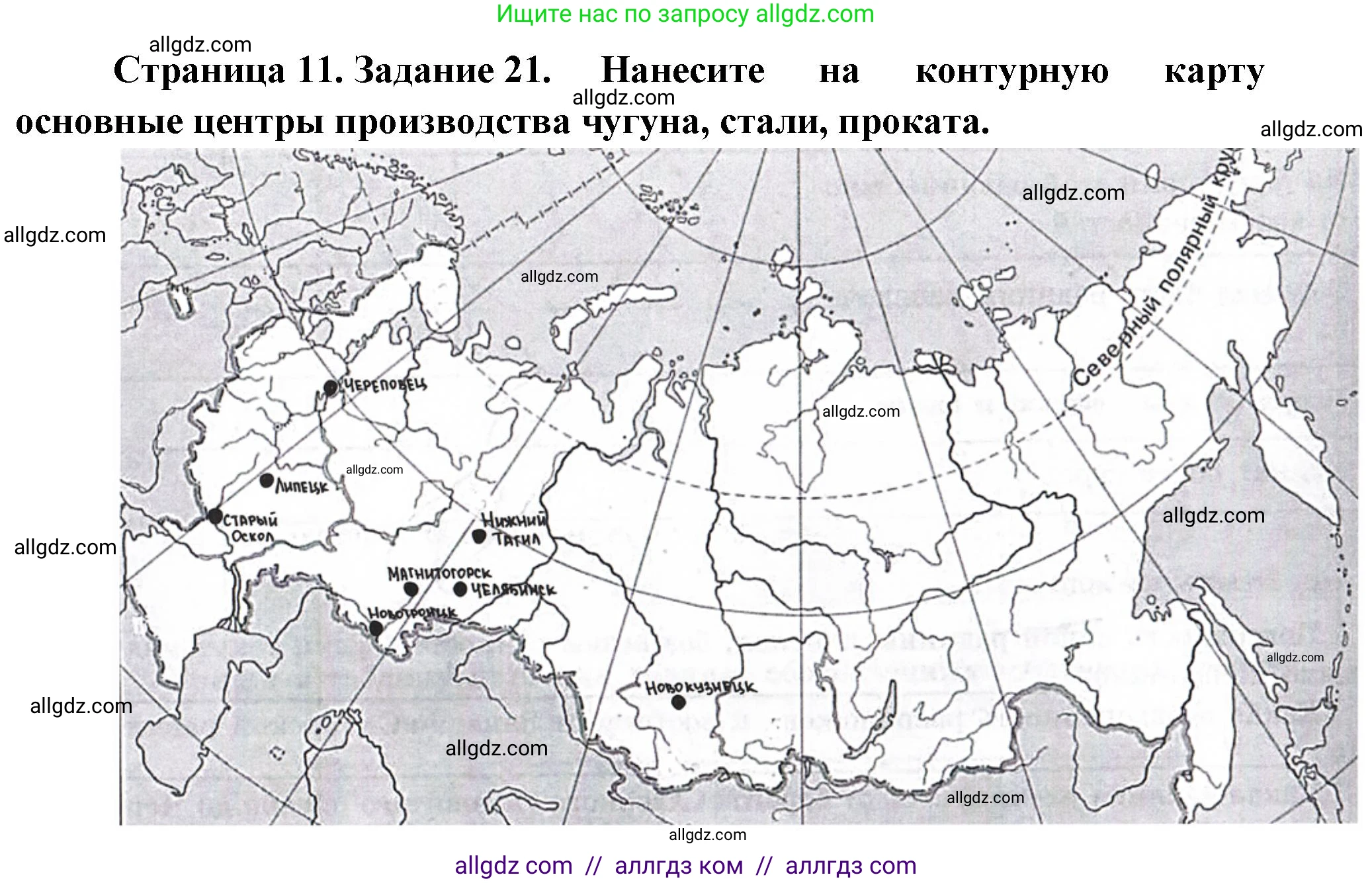 География, 9 класс Мой тренажёр, автор: Николина Вера Викторовна, издательство Просвещение, Москва, 2023, жёлтого цвета, страница 11, номер 21, Решение