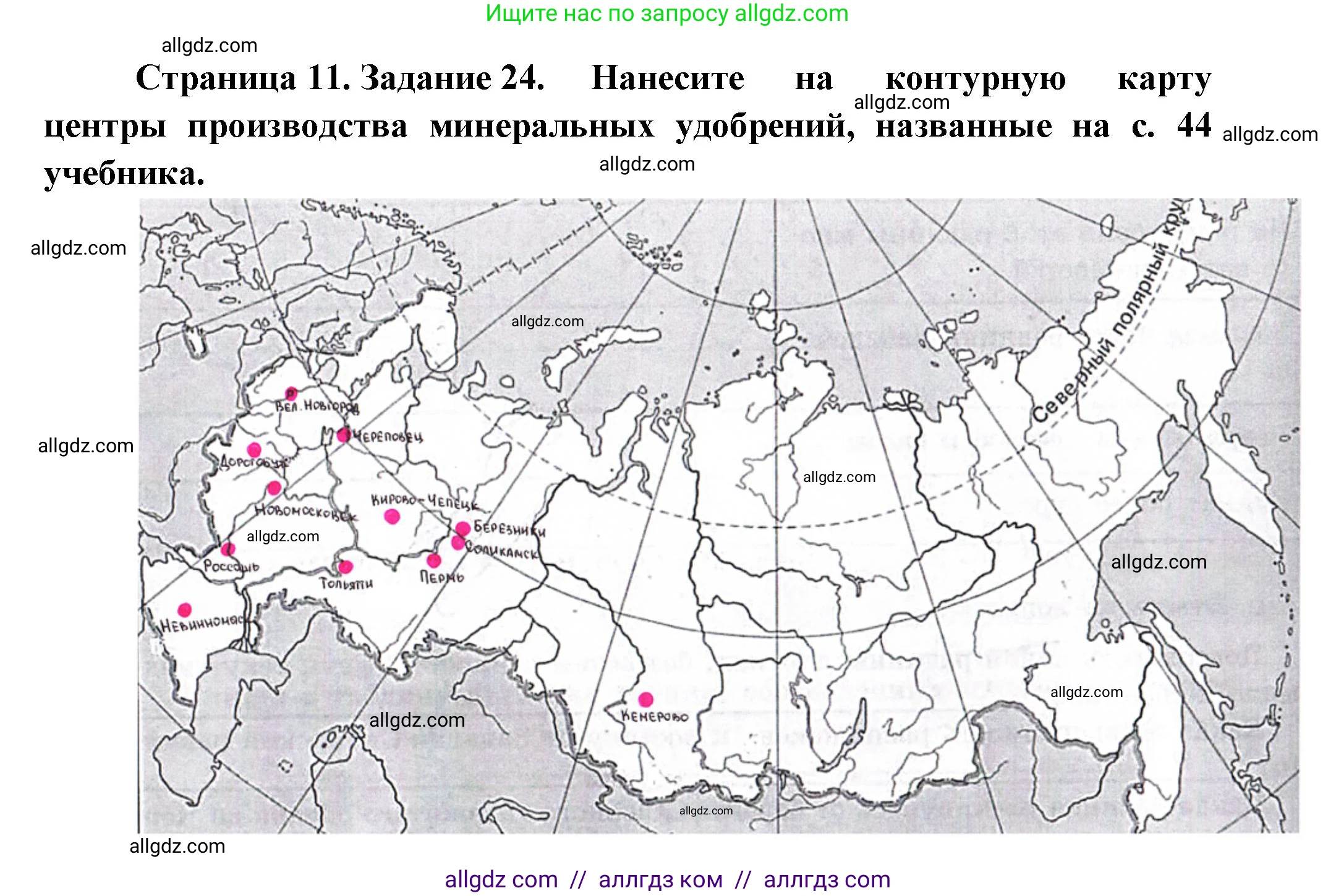 География, 9 класс Мой тренажёр, автор: Николина Вера Викторовна, издательство Просвещение, Москва, 2023, жёлтого цвета, страница 11, номер 24, Решение