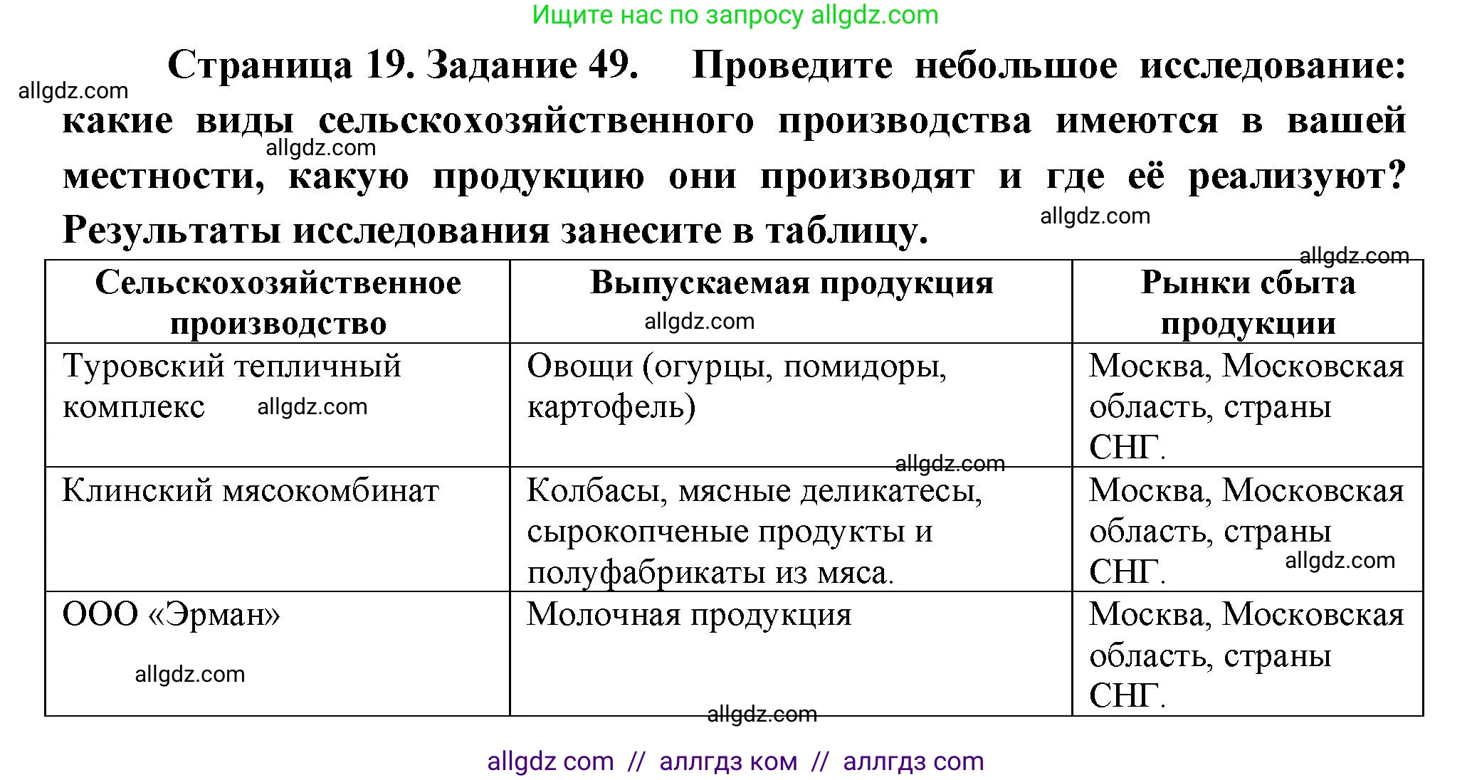 География, 9 класс Мой тренажёр, автор: Николина Вера Викторовна, издательство Просвещение, Москва, 2023, жёлтого цвета, страница 19, номер 49, Решение