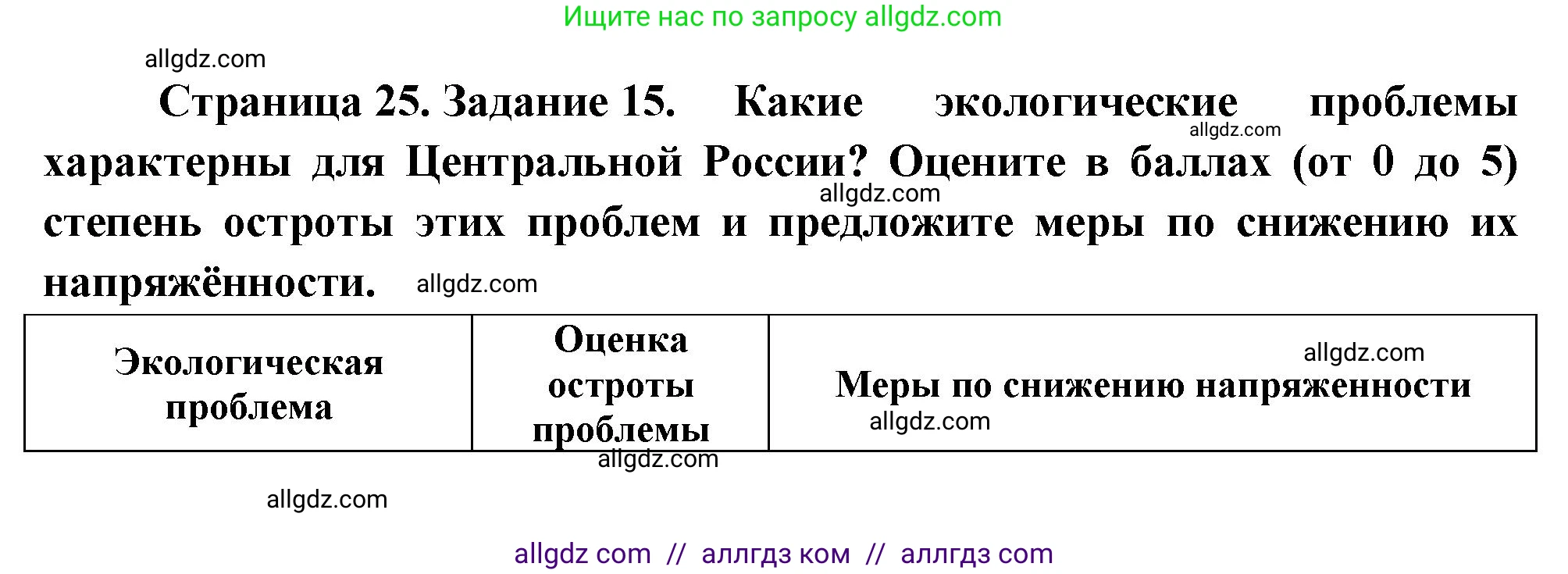 География, 9 класс Мой тренажёр, автор: Николина Вера Викторовна, издательство Просвещение, Москва, 2023, жёлтого цвета, страница 25, номер 15, Решение