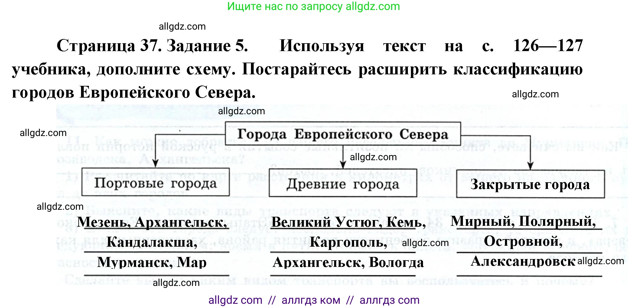 География, 9 класс Мой тренажёр, автор: Николина Вера Викторовна, издательство Просвещение, Москва, 2023, жёлтого цвета, страница 37, номер 5, Решение