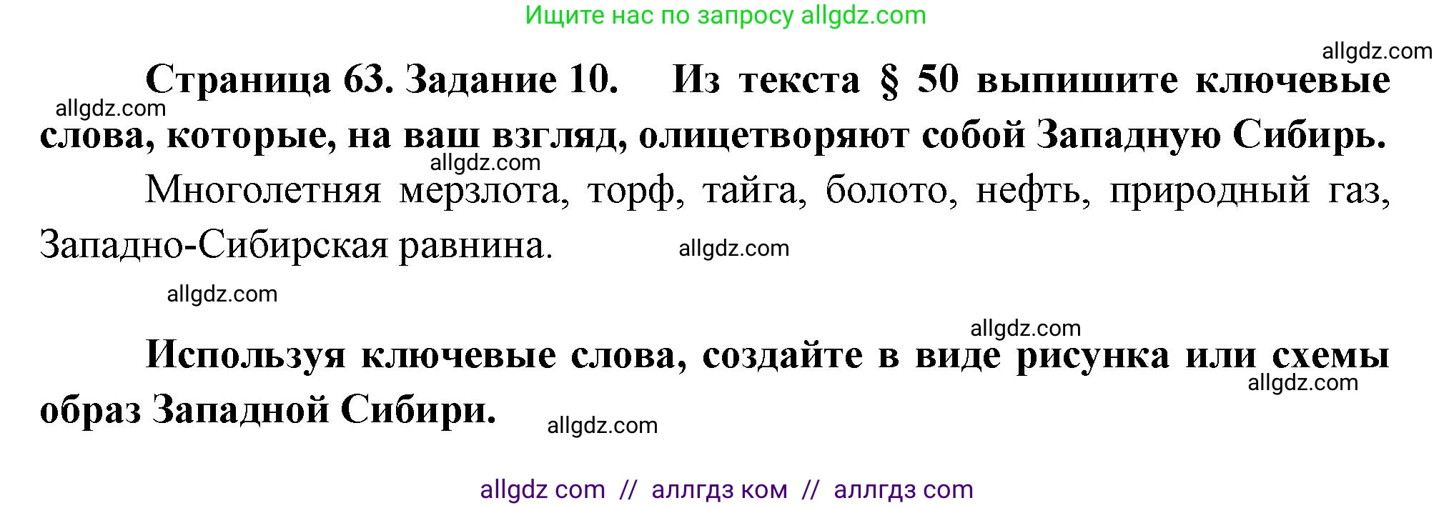 География, 9 класс Мой тренажёр, автор: Николина Вера Викторовна, издательство Просвещение, Москва, 2023, жёлтого цвета, страница 63, номер 10, Решение