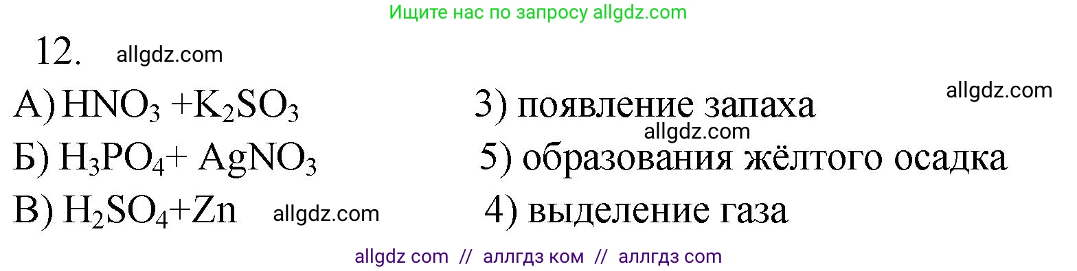 Химия, 9 класс Проверочные и контрольные работы, авторы: Габриелян Олег Саргисович, Лысова Галина Георгиевна, издательство Просвещение, Москва, 2023, белого цвета, страница 45, номер 12, Решение