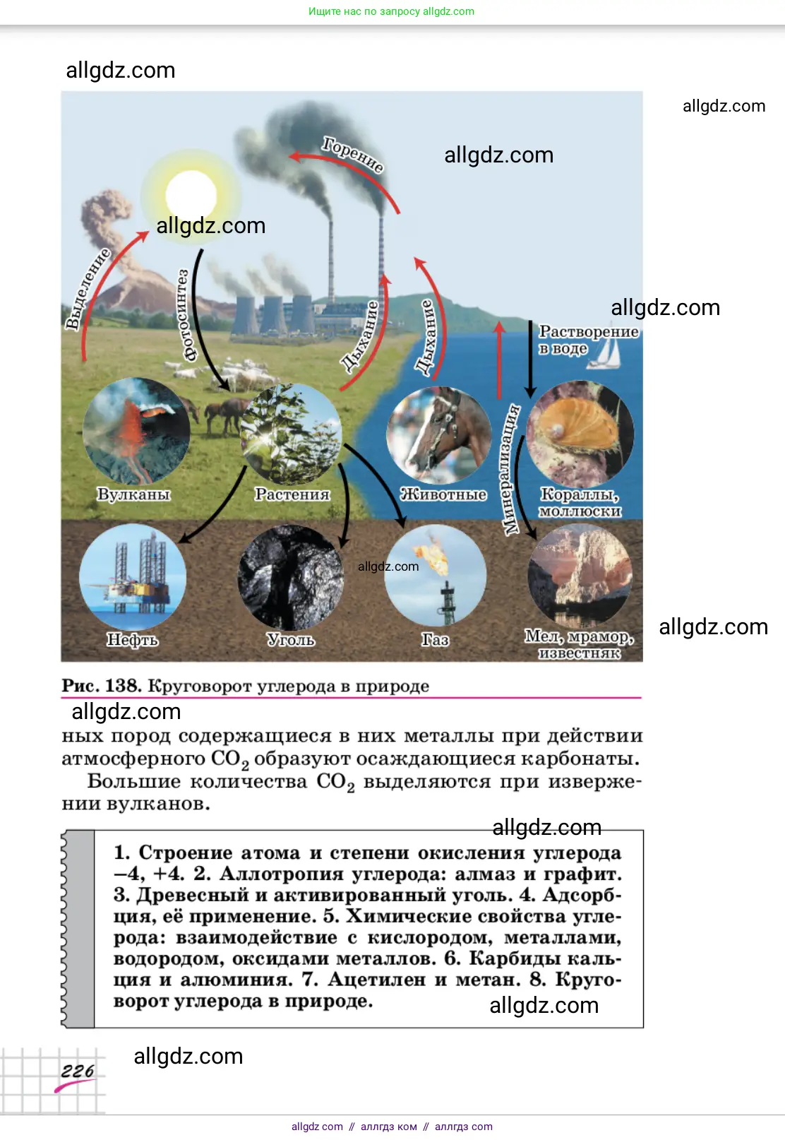 Химия, 9 класс Учебник, автор: Габриелян Олег Саргисович, издательство Просвещение, Москва, 2020, белого цвета, страница 226