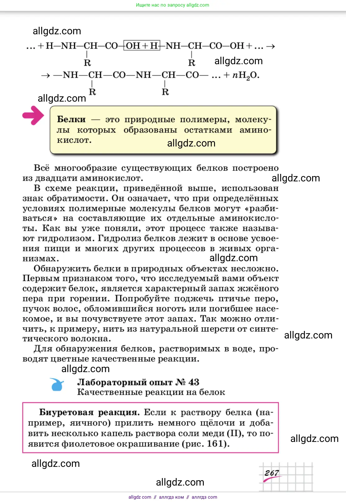 Химия, 9 класс Учебник, автор: Габриелян Олег Саргисович, издательство Просвещение, Москва, 2020, белого цвета, страница 267
