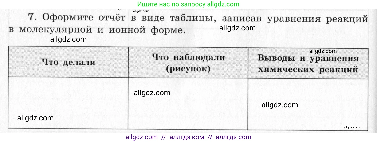 Химия, 9 класс Тетрадь для лабораторных опытов и практических работ, авторы: Габриелян Олег Саргисович, Аксенова Инна Васильевна, Остроумов Игорь Геннадьевич, издательство Просвещение, Москва, 2020, белого цвета, страница 86, номер 7, Условие