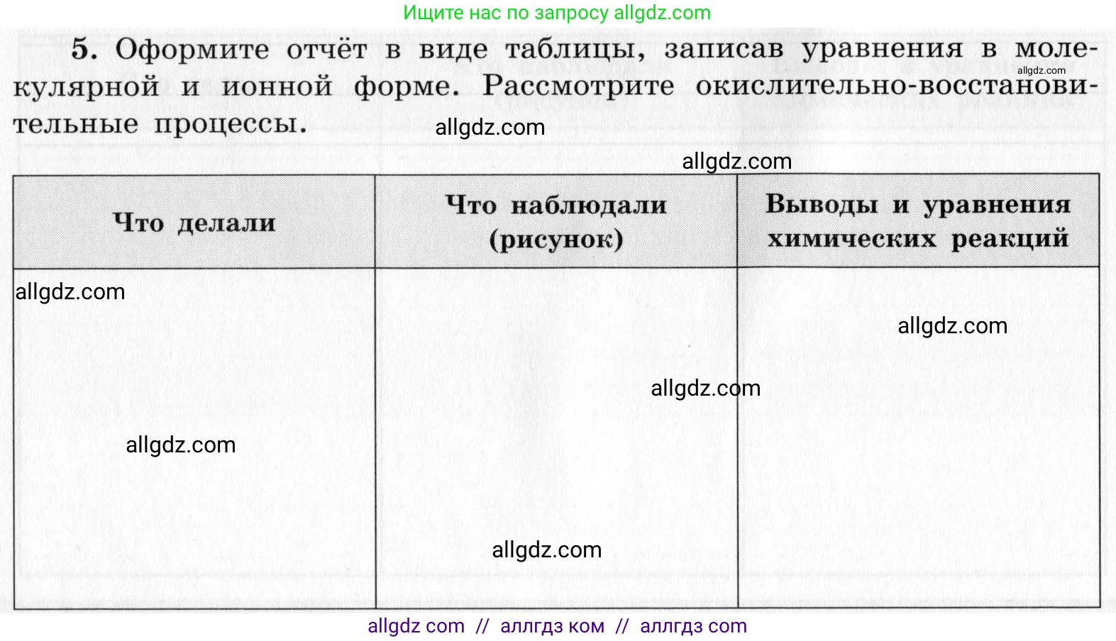 Химия, 9 класс Тетрадь для лабораторных опытов и практических работ, авторы: Габриелян Олег Саргисович, Аксенова Инна Васильевна, Остроумов Игорь Геннадьевич, издательство Просвещение, Москва, 2020, белого цвета, страница 90, номер 5, Условие