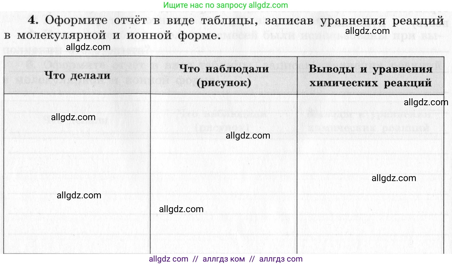 Химия, 9 класс Тетрадь для лабораторных опытов и практических работ, авторы: Габриелян Олег Саргисович, Аксенова Инна Васильевна, Остроумов Игорь Геннадьевич, издательство Просвещение, Москва, 2020, белого цвета, страница 94, номер 4, Условие