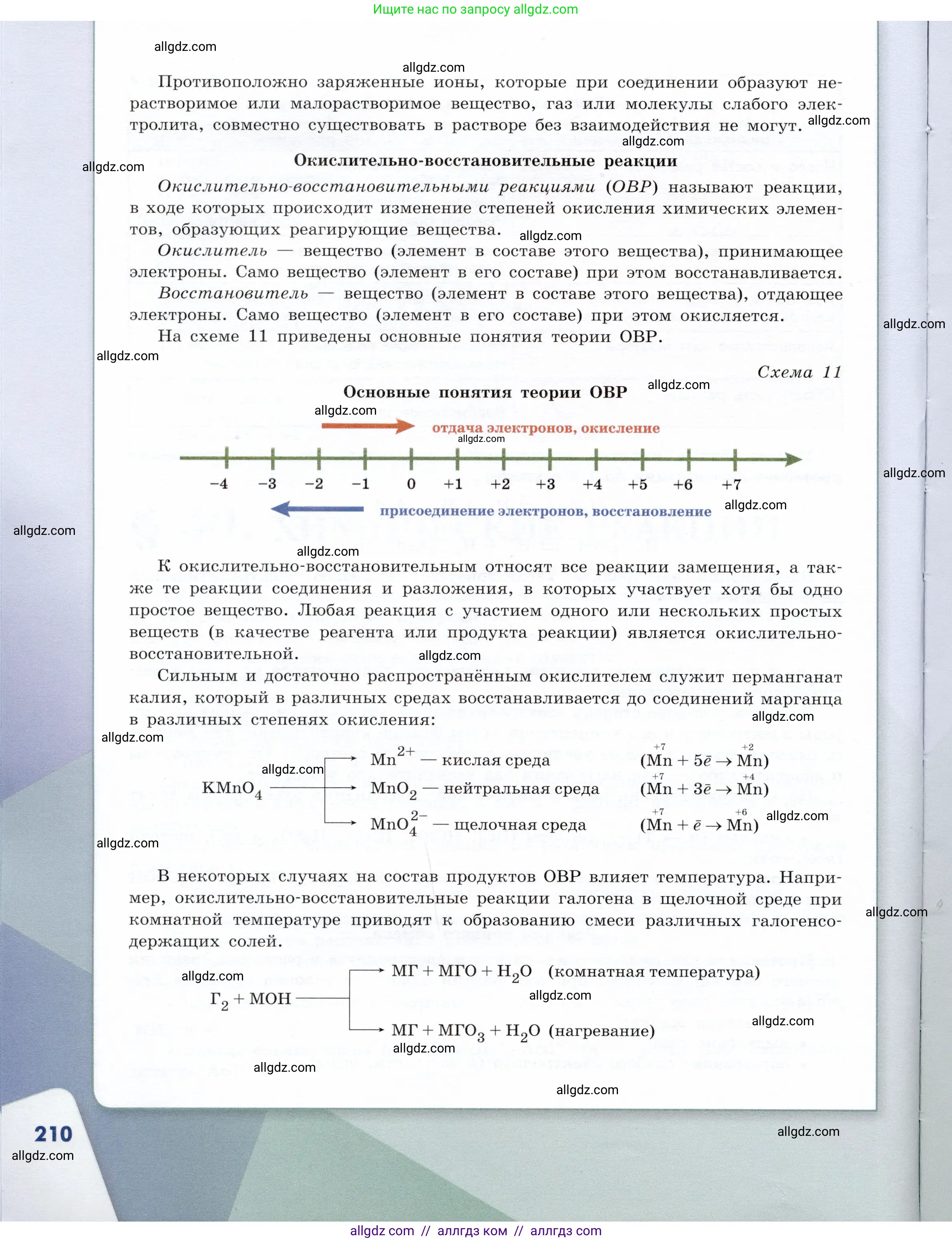 Химия, 9 класс Учебник, авторы: Габриелян Олег Саргисович, Остроумов Игорь Геннадьевич, Сладков Сергей Анатольевич, издательство Просвещение, Москва, 2023, белого цвета, страница 210